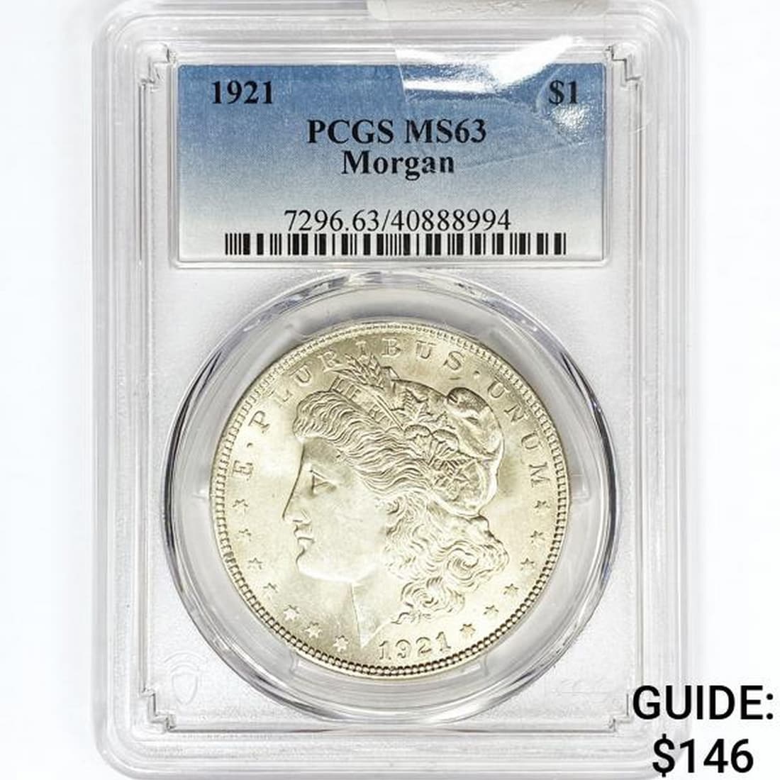 1921 Morgan Silver Dollar PCGS MS63 (1 of 2)