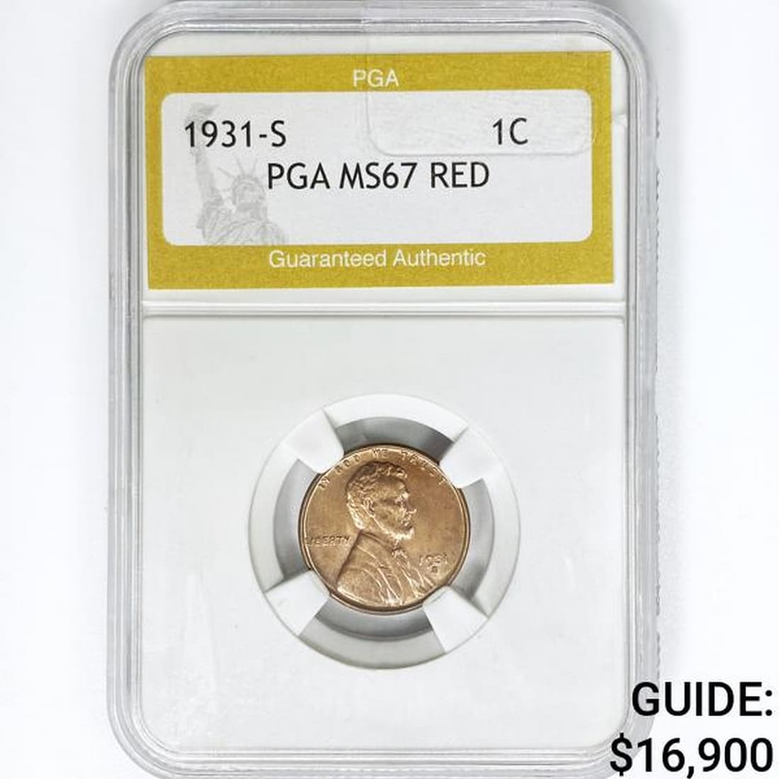 1931-S Wheat Cent PGA MS67 RED (1 of 2)