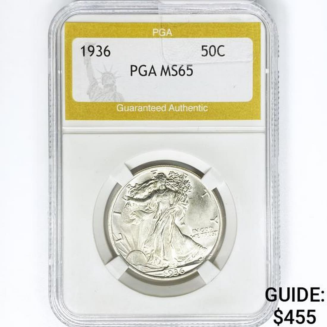 1936 Walking Liberty Half Dollar PGA MS65 (1 of 2)