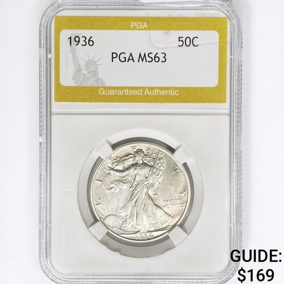 1936 Walking Liberty Half Dollar PGA MS63 (1 of 2)