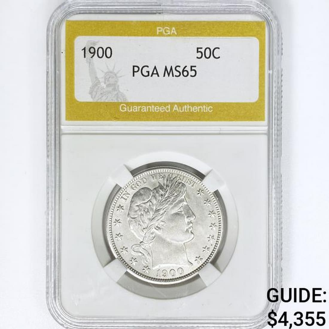 1900 Barber Half Dollar PGA MS65 (1 of 2)