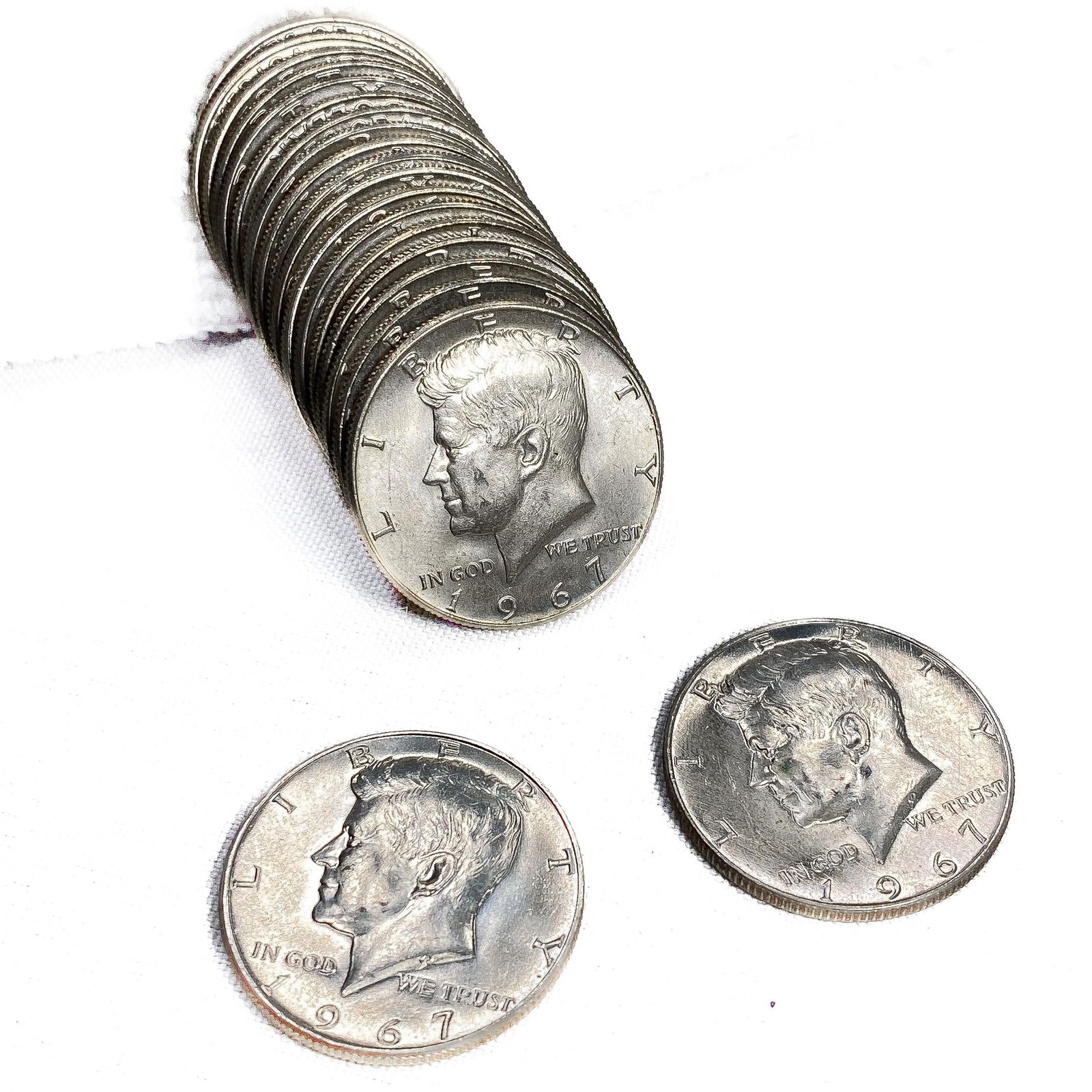 1967 Kennedy SILV Half Dollar Roll GEM UNC (20 Co (1 of 4)