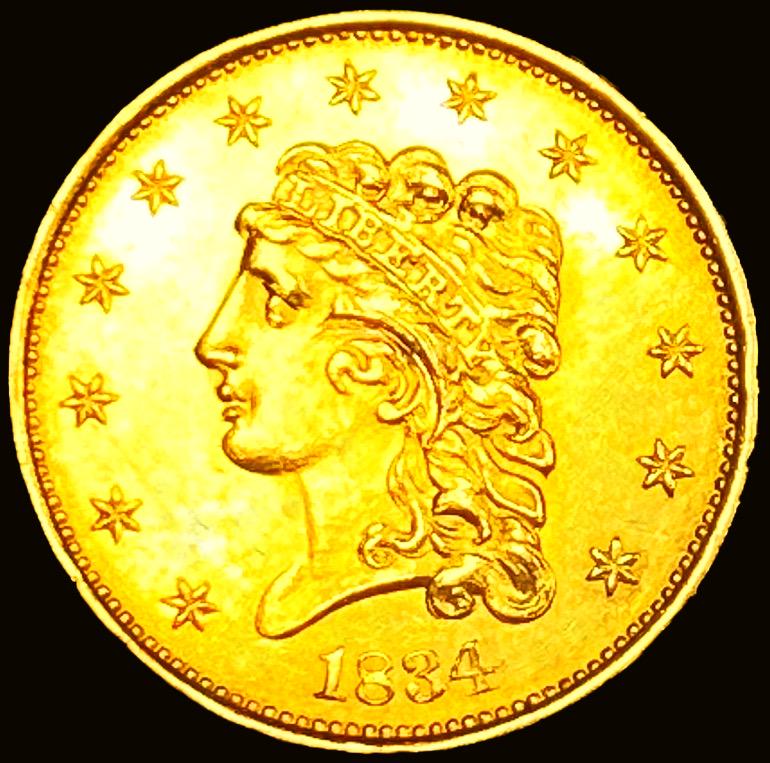1834 $2.50 Gold Quarter Eagle UNCIRCULATED (1 of 2)