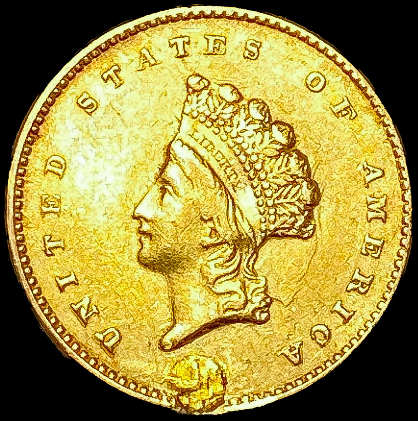 1855 Rare Gold Dollar LIGHTLY CIRCULATED (1 of 2)