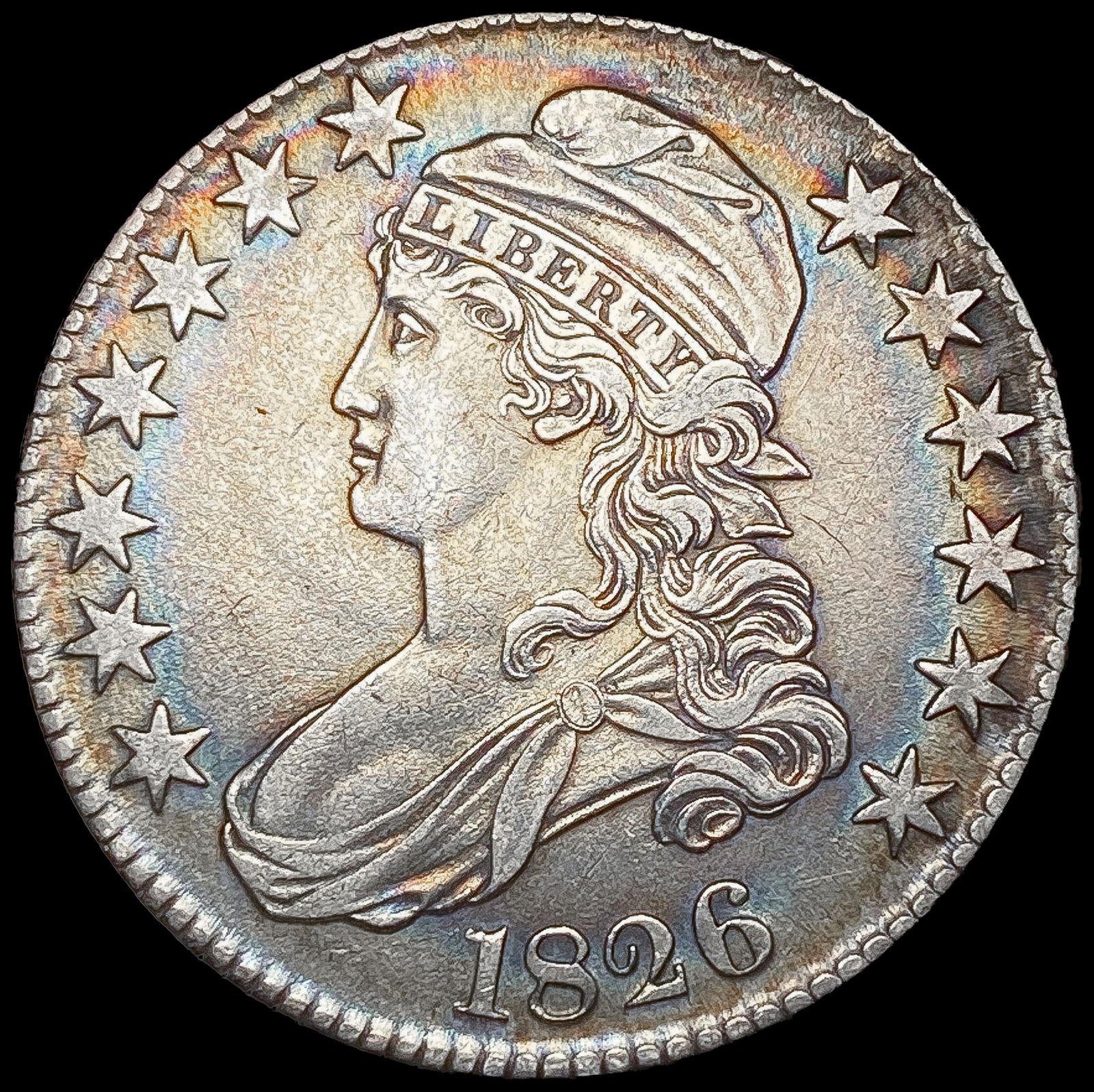 1826 Capped Bust Half Dollar CLOSELY UNCIRCULATED (1 of 2)