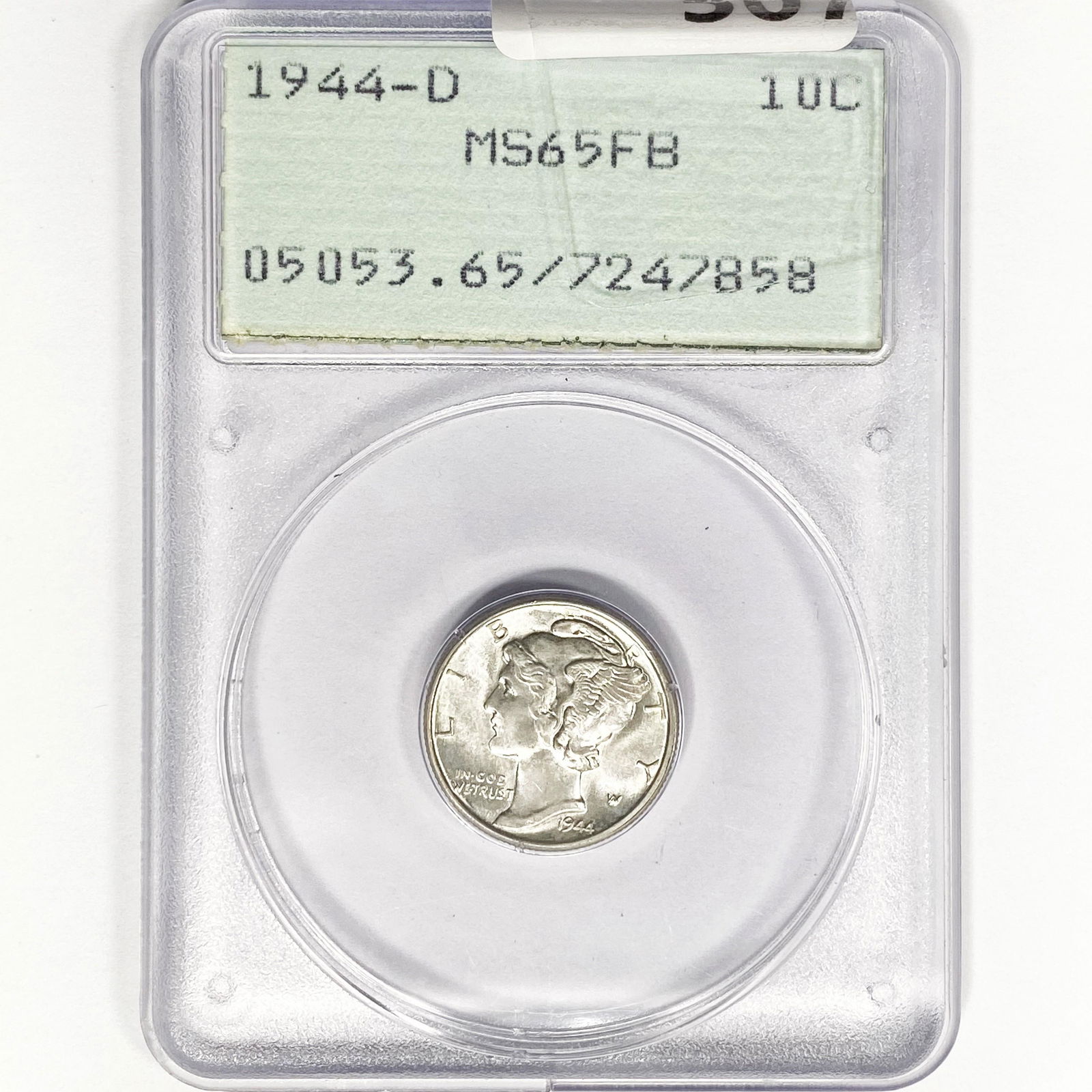 1944-D Mercury Silver Dime PCGS MS65 FB (1 of 2)