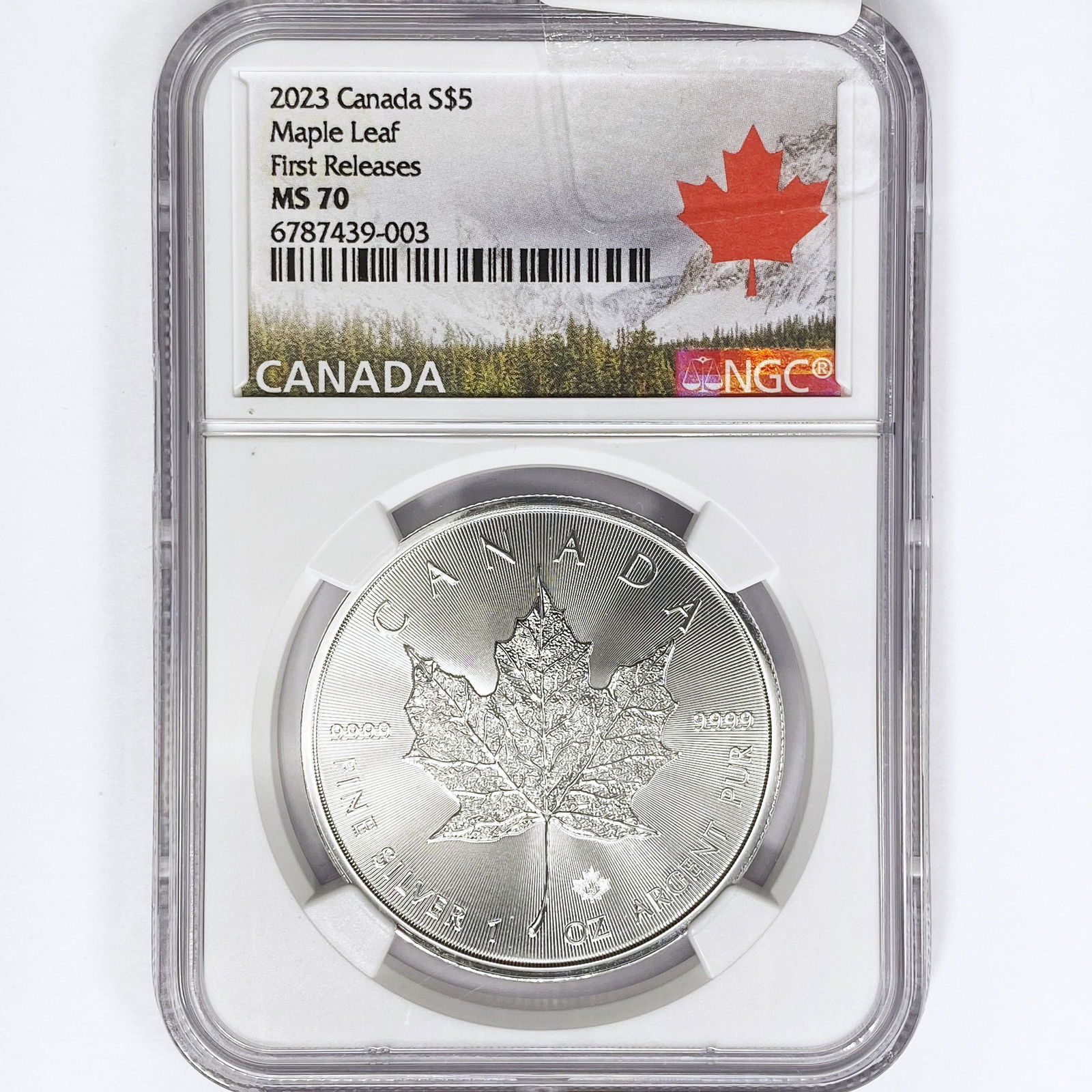 2023 Canada $5 1oz. Silver NGC MS70 1st Release (1 of 2)