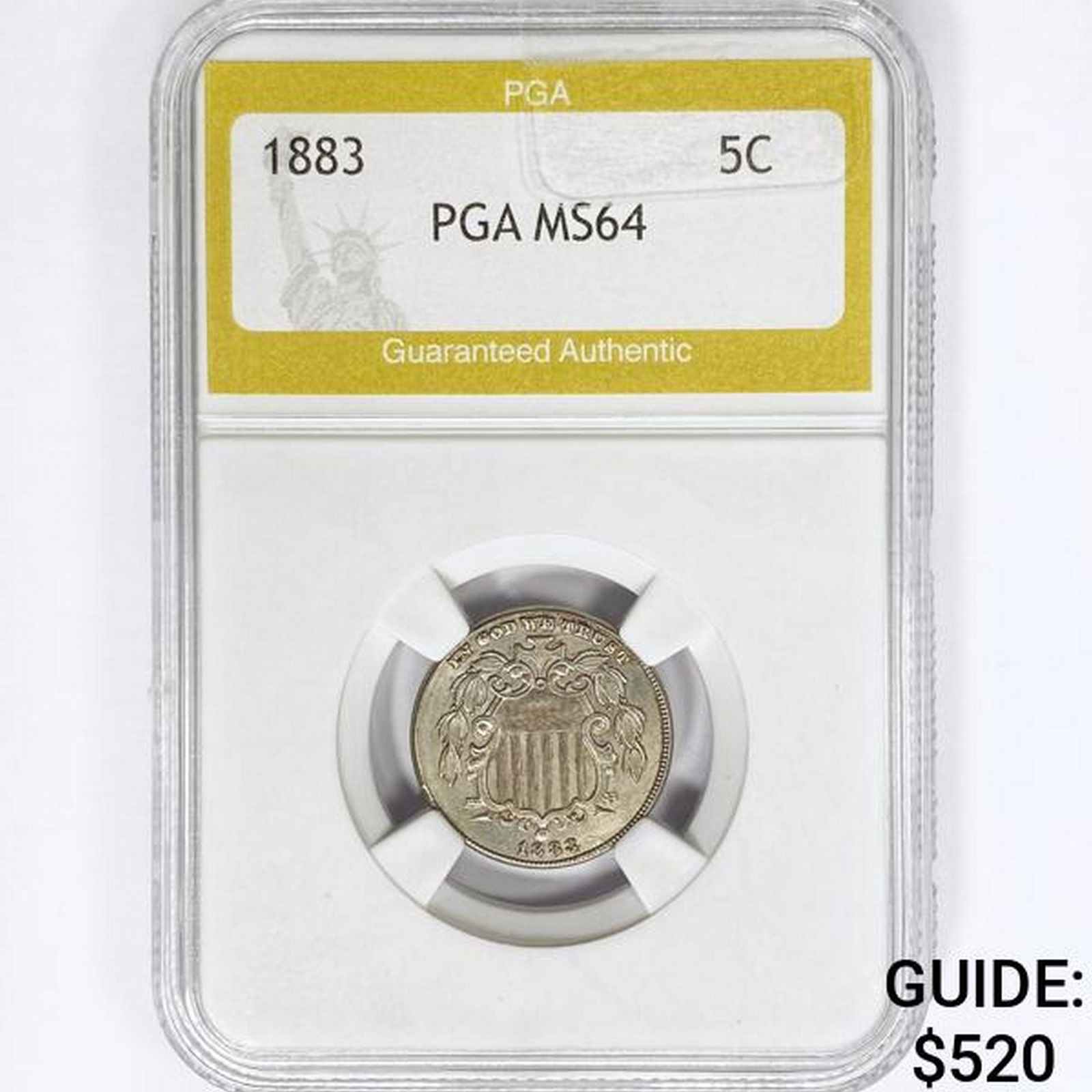 1883 Shield Nickel PGA MS64 (1 of 2)