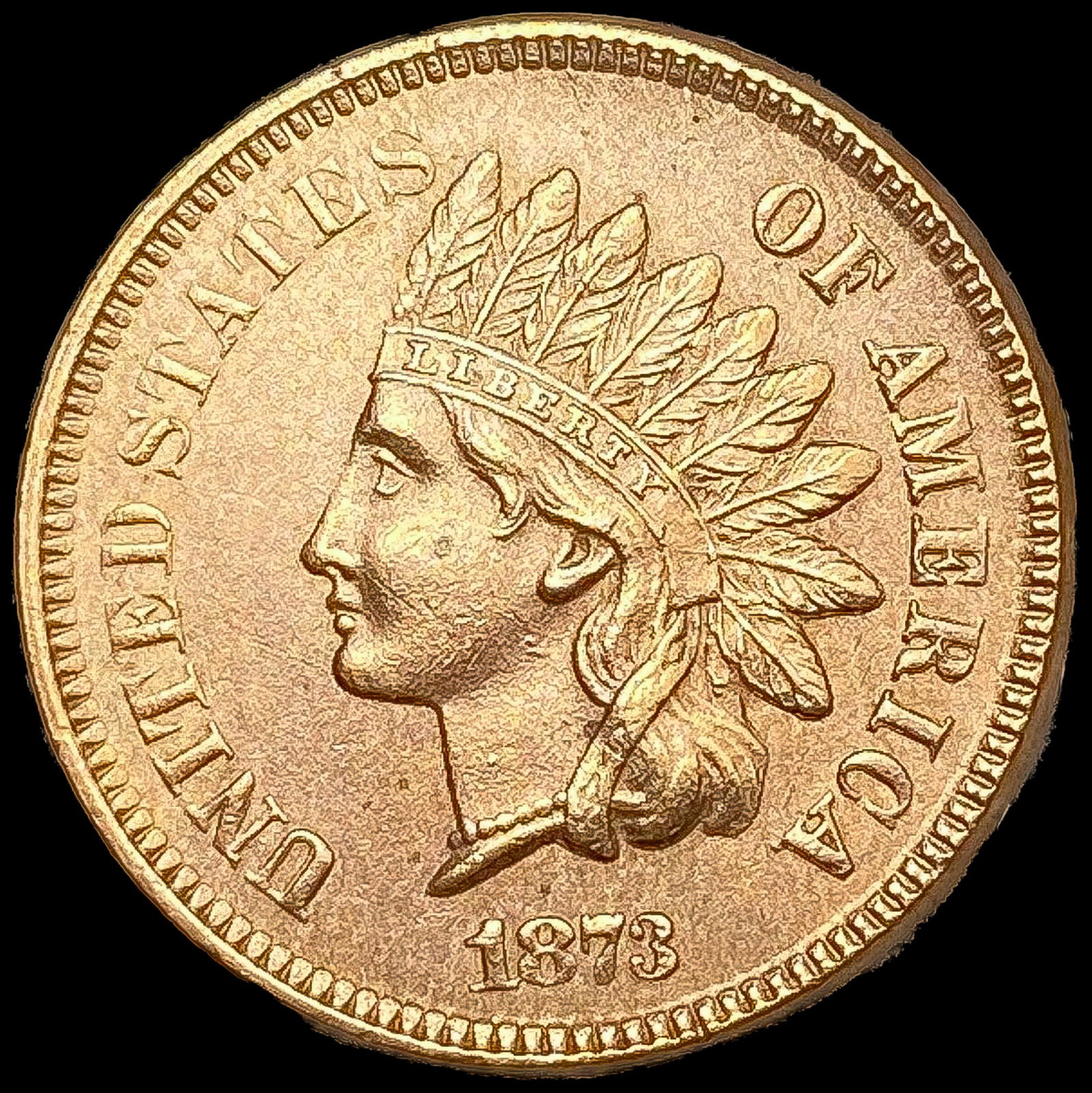 1873 Indian Head Cent (1 of 2)