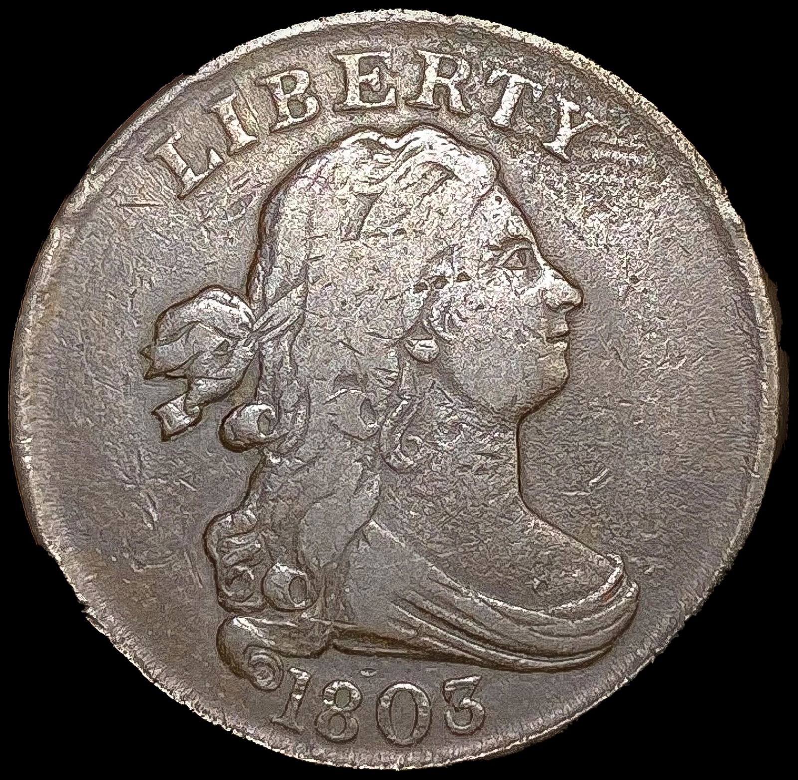 1803 Draped Bust Half Cent (1 of 2)