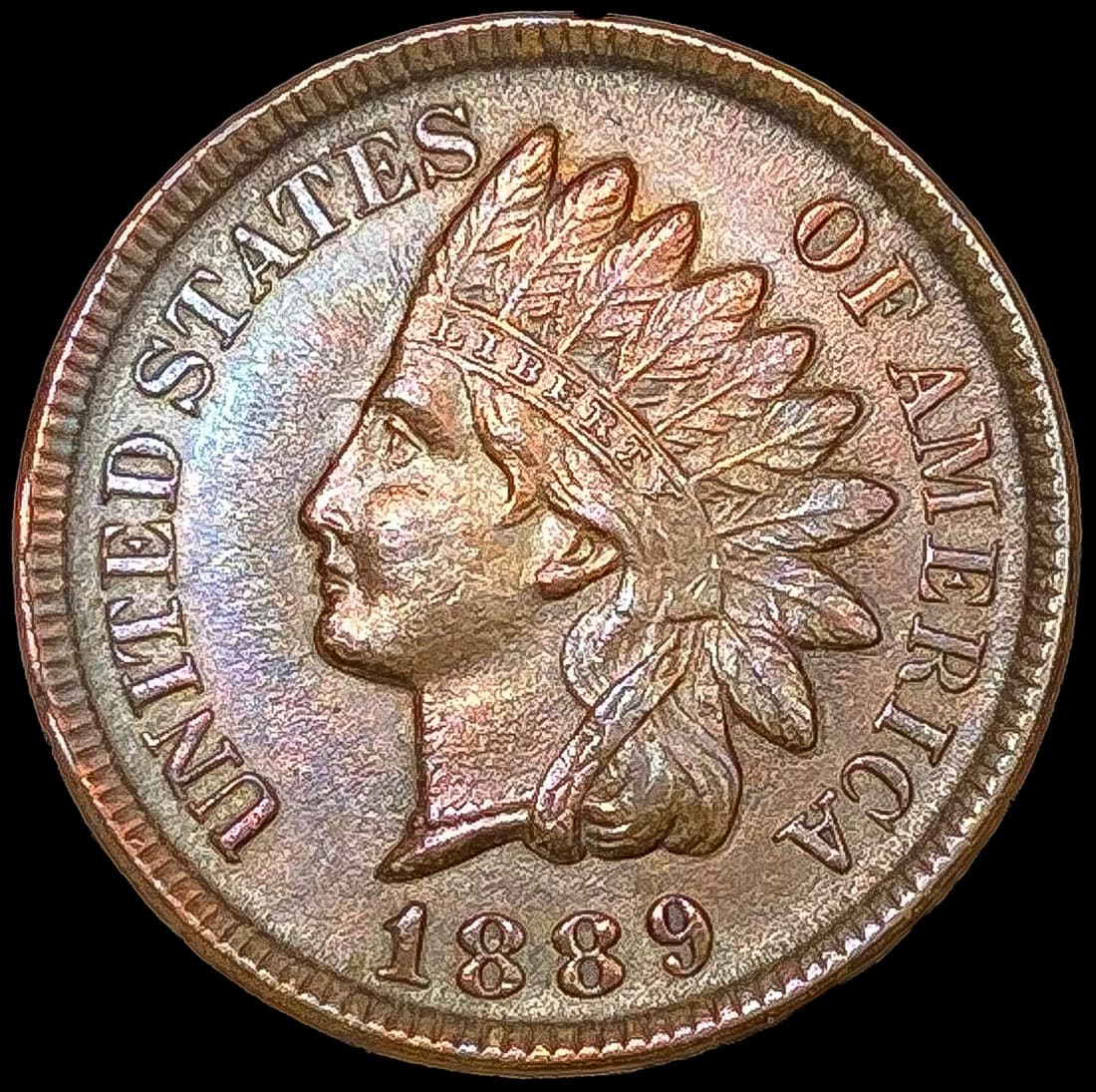 1889 Indian Head Cent (1 of 2)