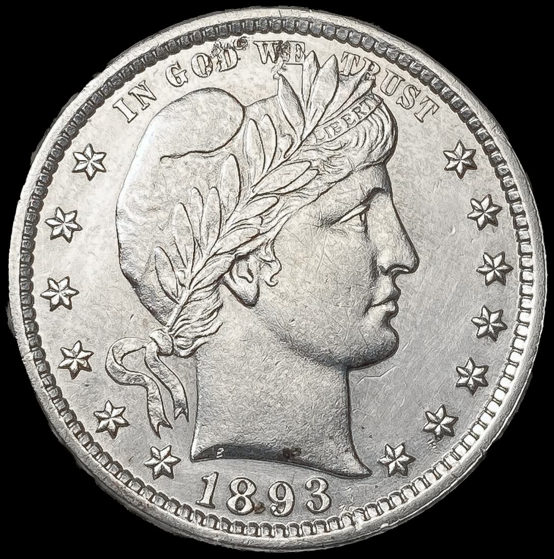 1893 Barber Quarter (1 of 2)