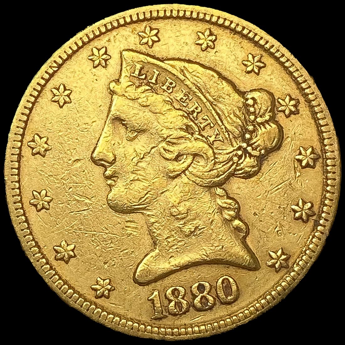 1880 $5 Gold Half Eagle (1 of 2)