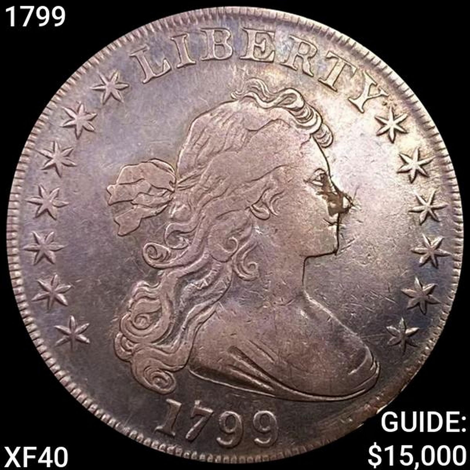1799 Draped Bust Dollar NEARLY UNCIRCULATED (1 of 2)