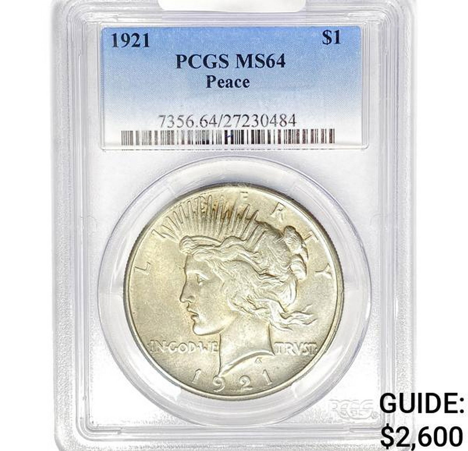 1921 Peace Silver Dollar PCGS MS64 (1 of 2)