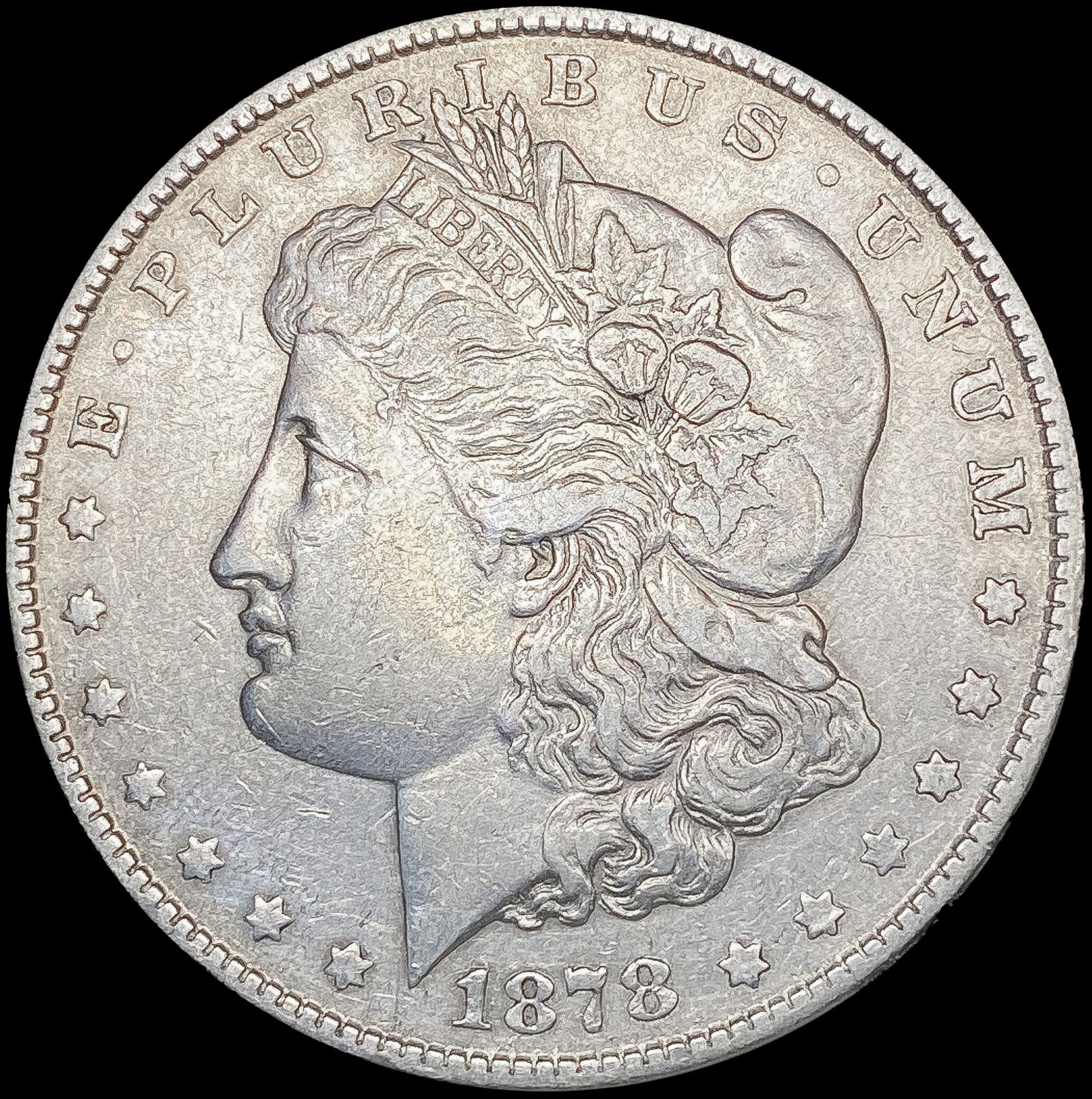 1878 8TF Morgan Silver Dollar ABOUT UNCIRCULATED (1 of 2)
