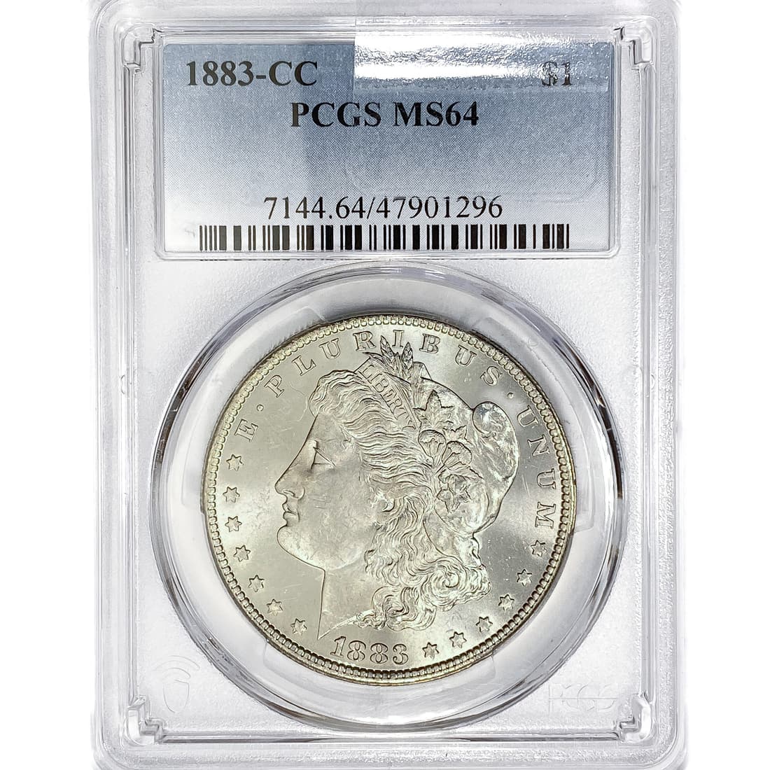 1883-CC Morgan Silver Dollar PCGS MS64 (1 of 2)