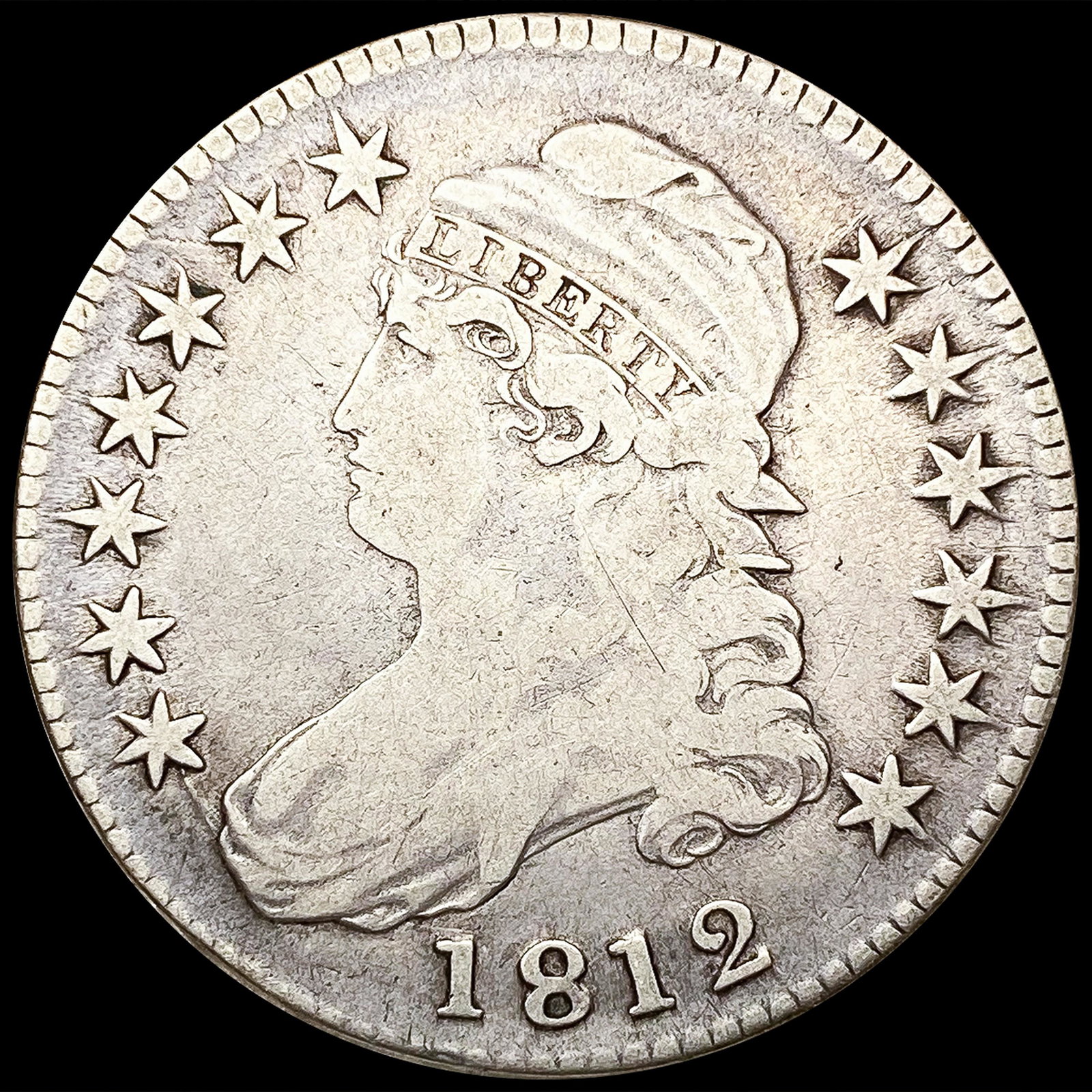 1812 Capped Bust Half Dollar CLOSELY UNCIRCULATED (1 of 2)