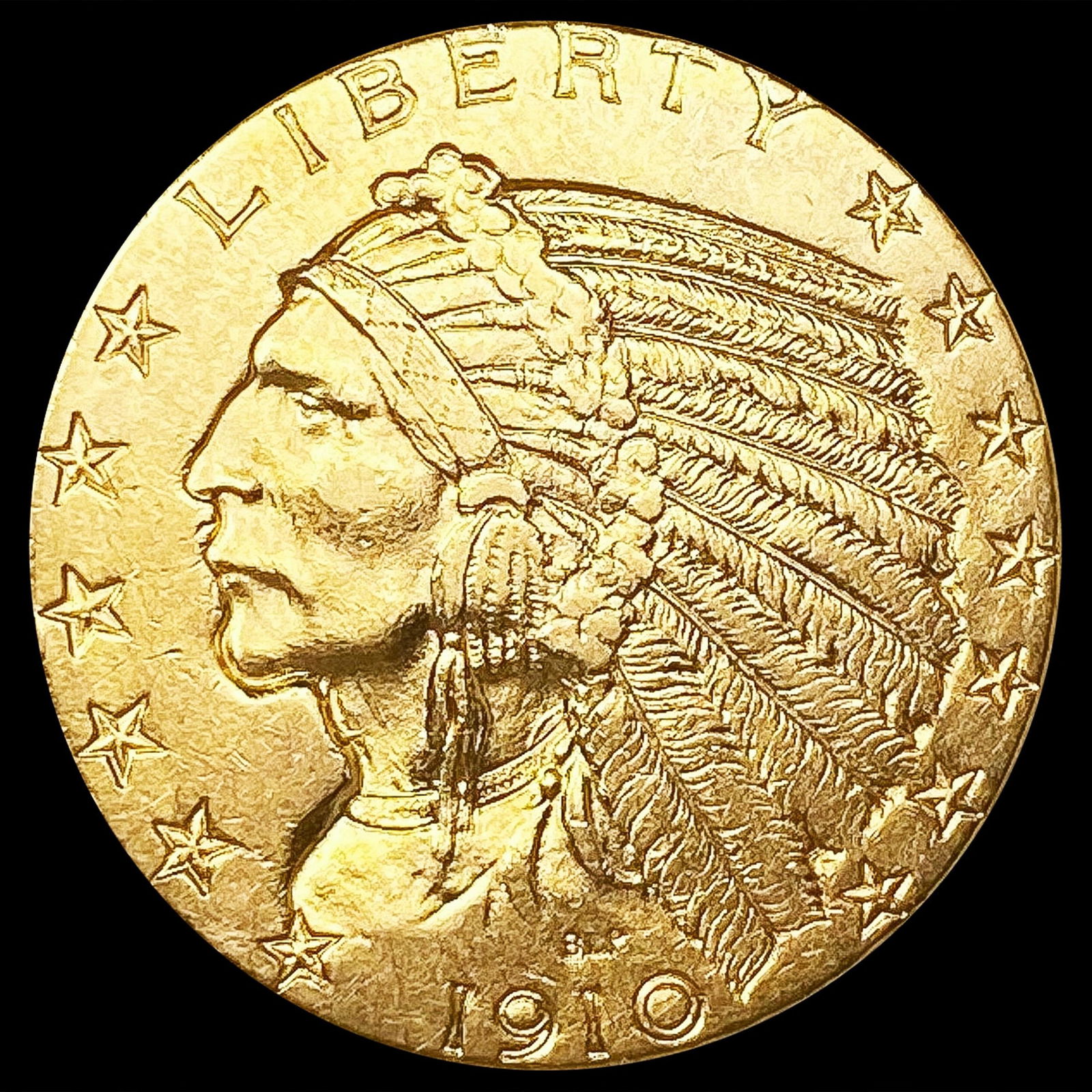 1910 $5 Gold Half Eagle CLOSELY UNCIRCULATED (1 of 2)