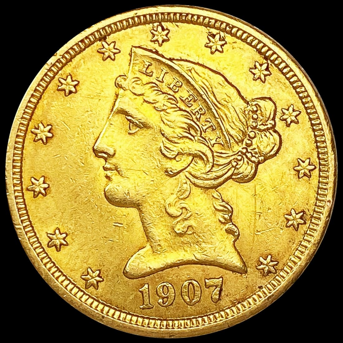 1907 $5 Gold Half Eagle UNCIRCULATED (1 of 2)