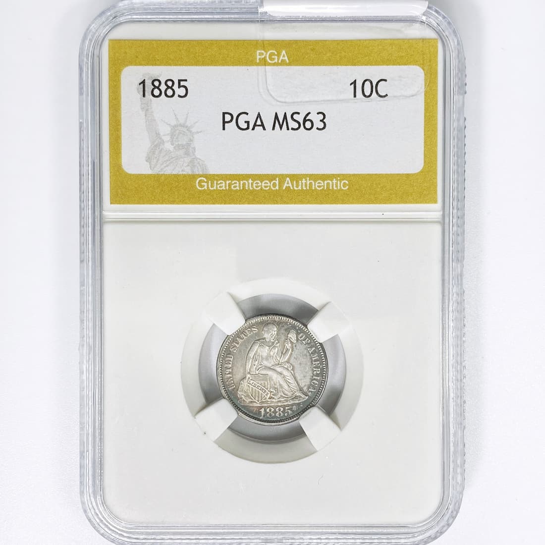 1885 Seated Liberty Dime PGA MS63 (1 of 2)