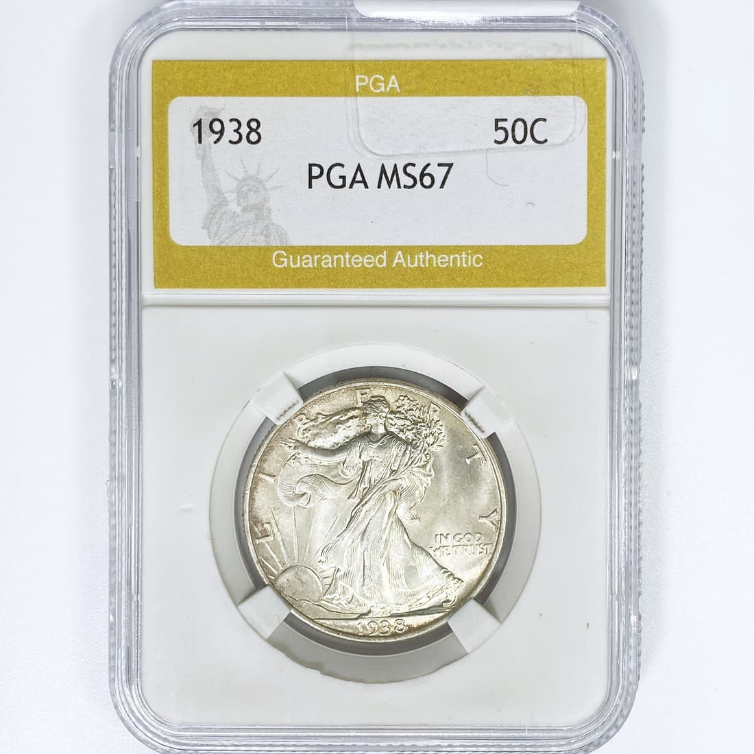 1938 Walking Liberty Half Dollar PGA MS67 (1 of 2)