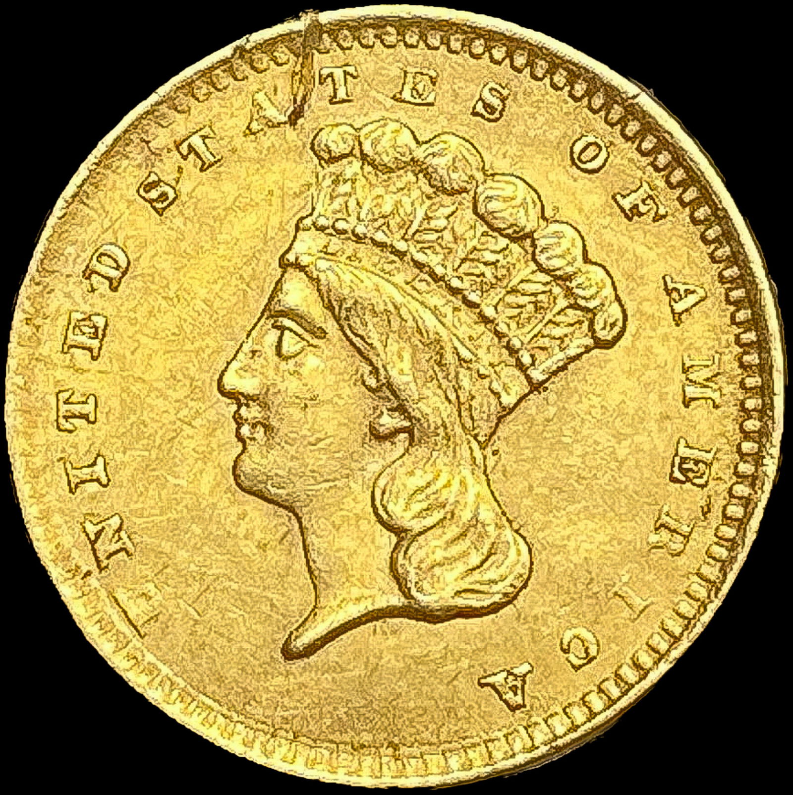 1856 Rare Gold Dollar CLOSELY UNCIRCULATED (1 of 2)