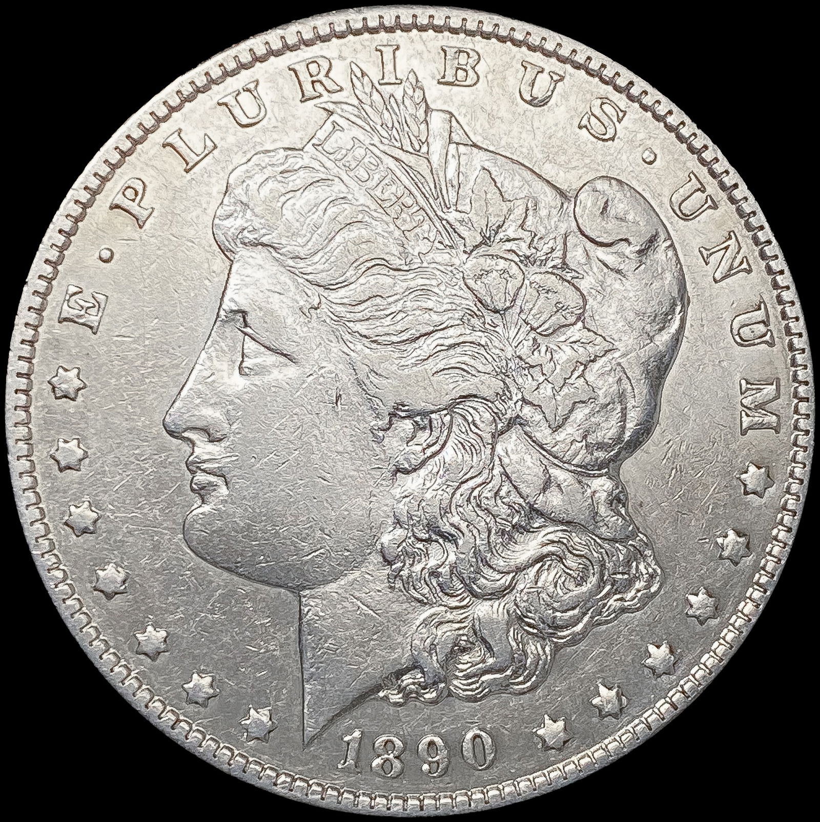 1890-CC Morgan Silver Dollar LIGHTLY CIRCULATED (1 of 2)