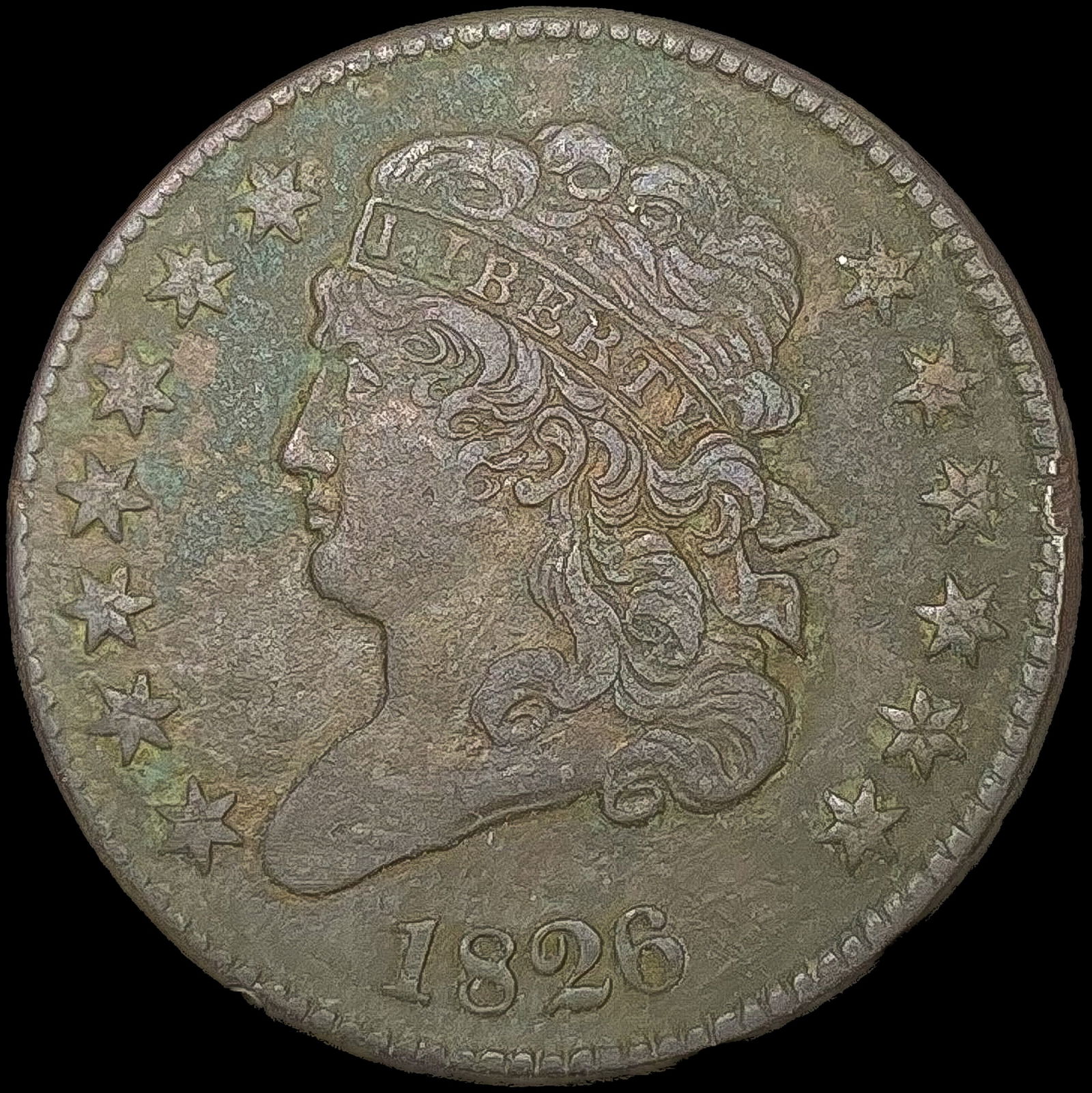 1826 Classic Head Half Cent NEARLY UNCIRCULATED (1 of 2)