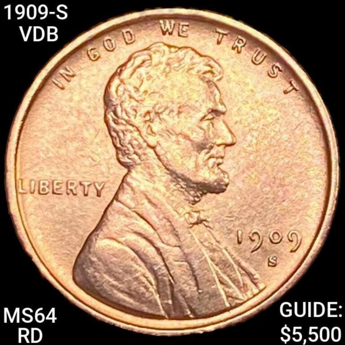 1909-S VDB Wheat Cent CHOICE BU RD (1 of 2)