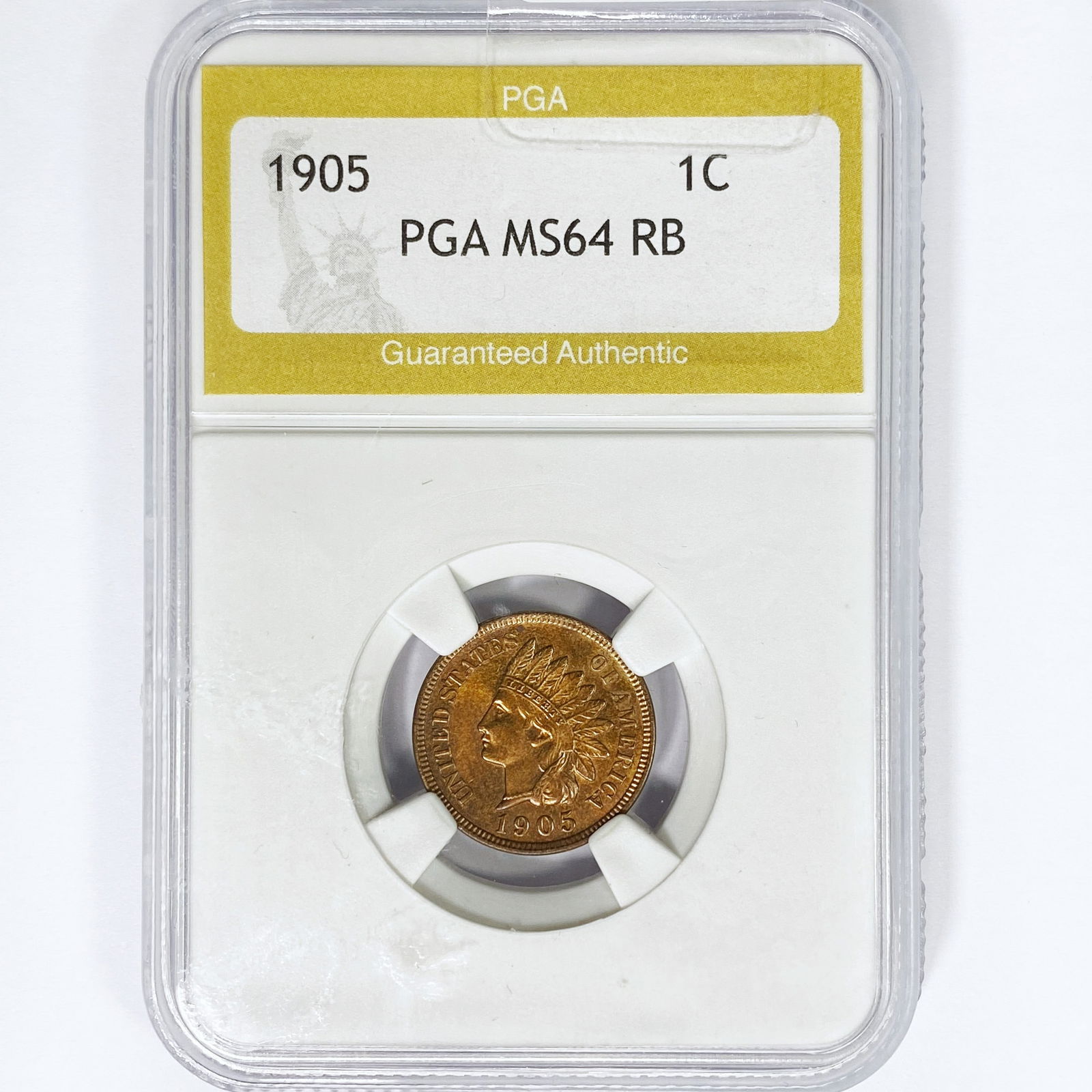 1905 Indian Head Cent PGA MS64 RB (1 of 2)