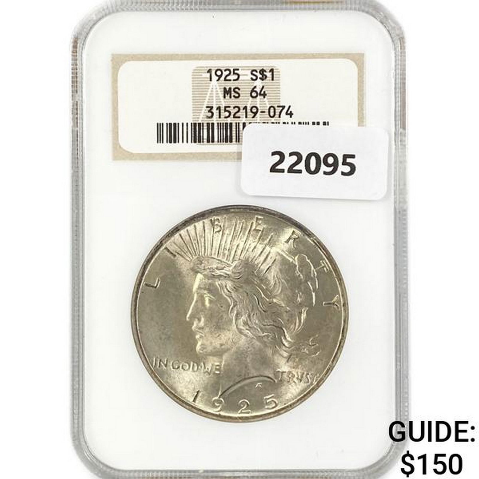 1925 Silver Peace Dollar NGC MS64 (1 of 2)