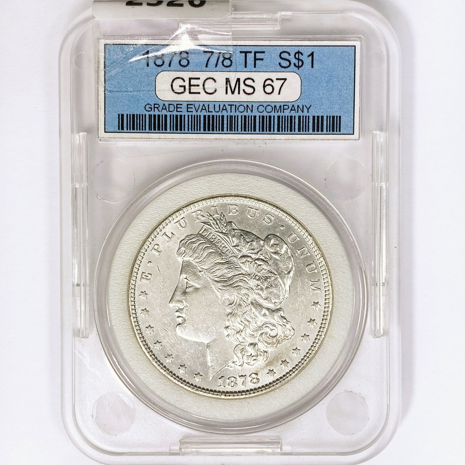 1878 7/8TF Morgan Silver Dollar GEC MS67 (1 of 2)
