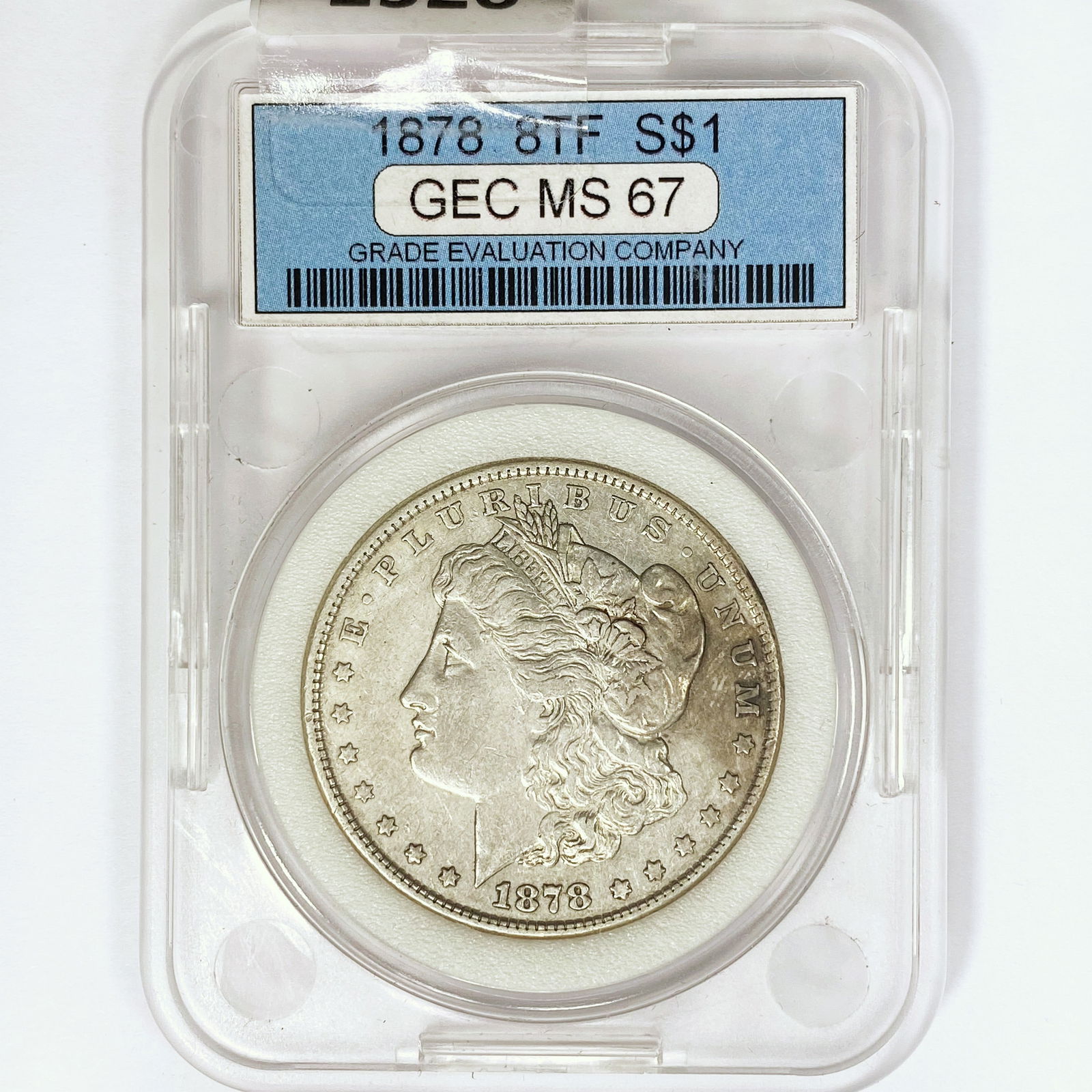 1878 8TF Morgan Silver Dollar GEC MS67 (1 of 2)