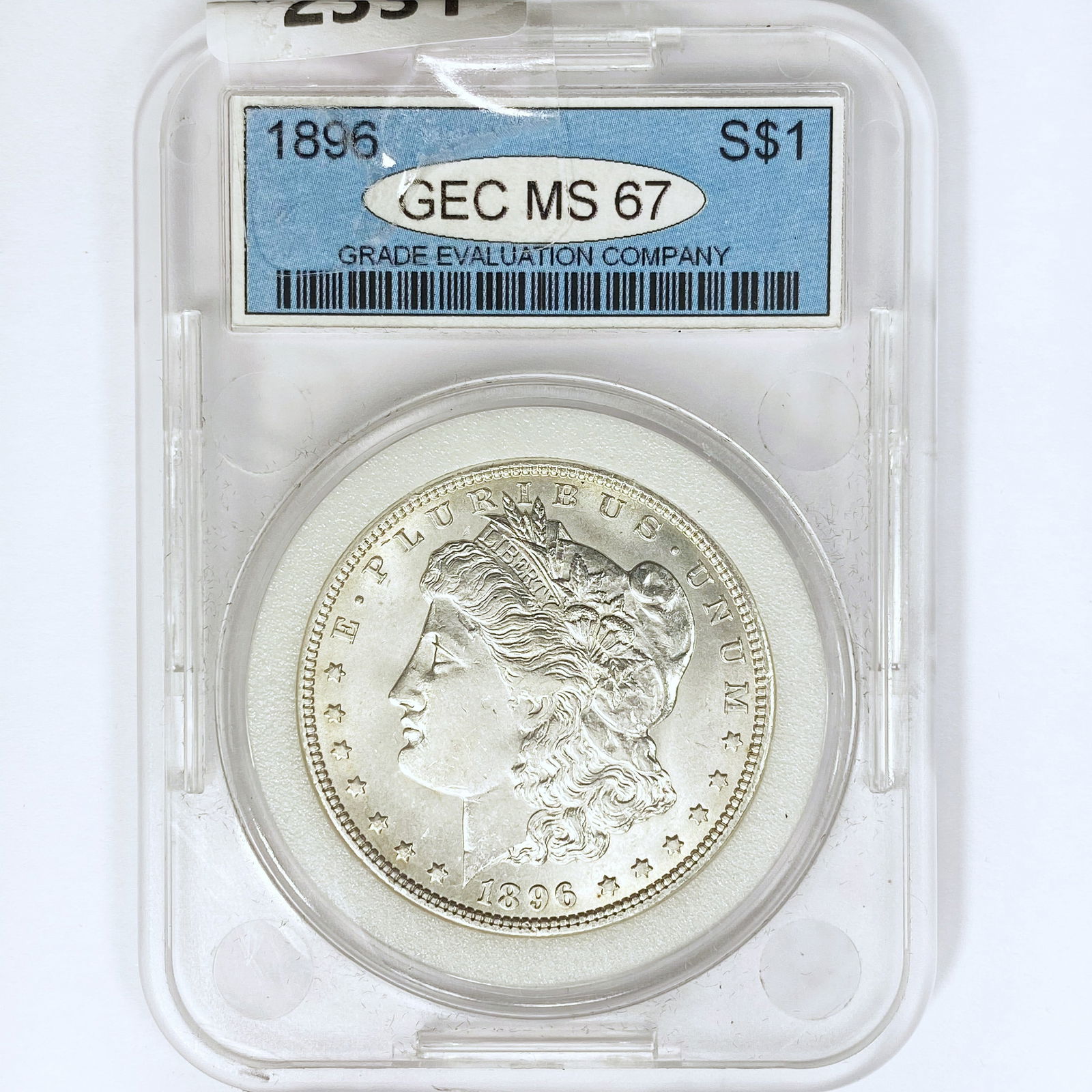 1896 Morgan Silver Dollar GEC MS67 (1 of 2)