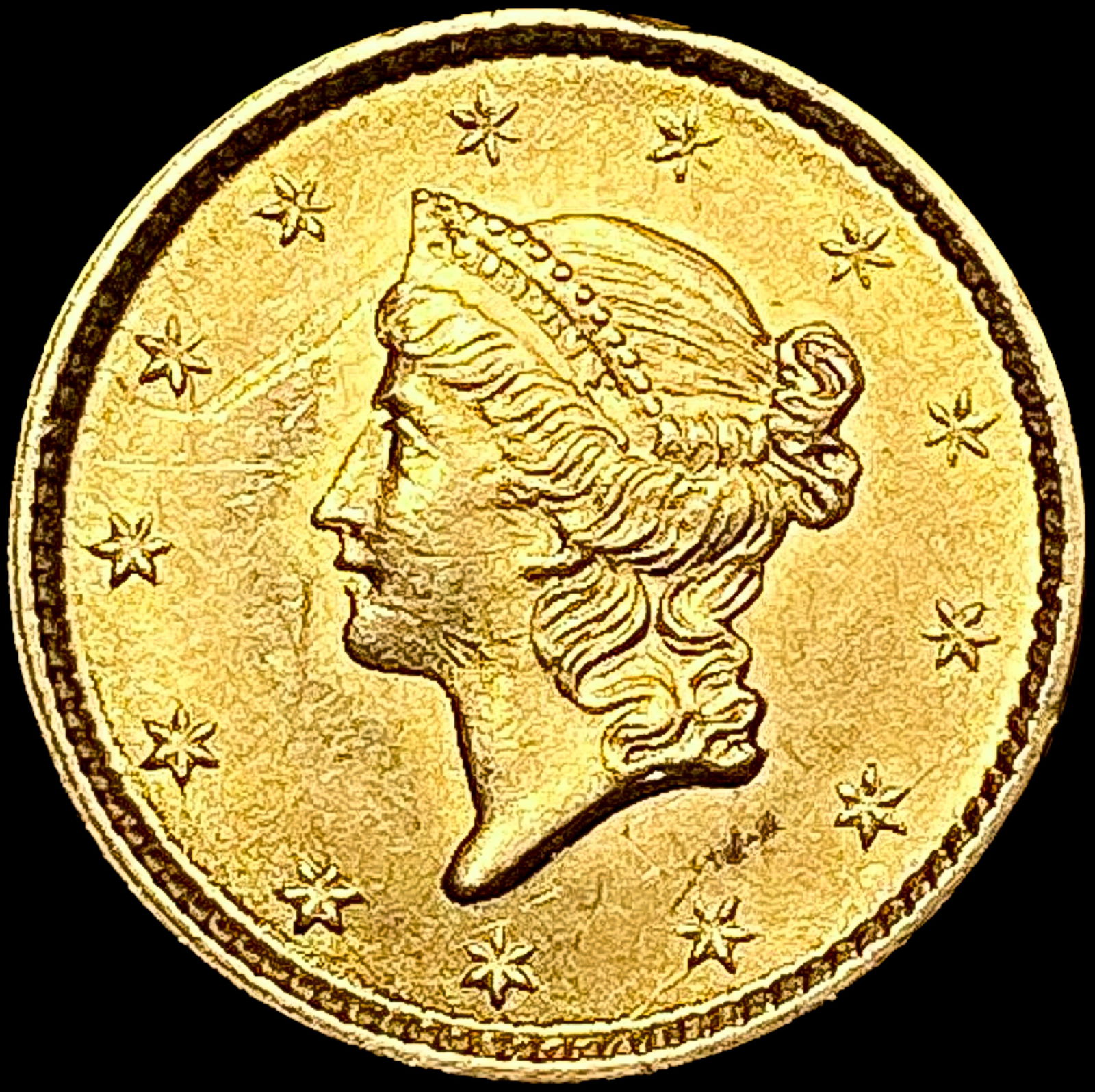 1853 Rare Gold Dollar UNCIRCULATED (1 of 2)