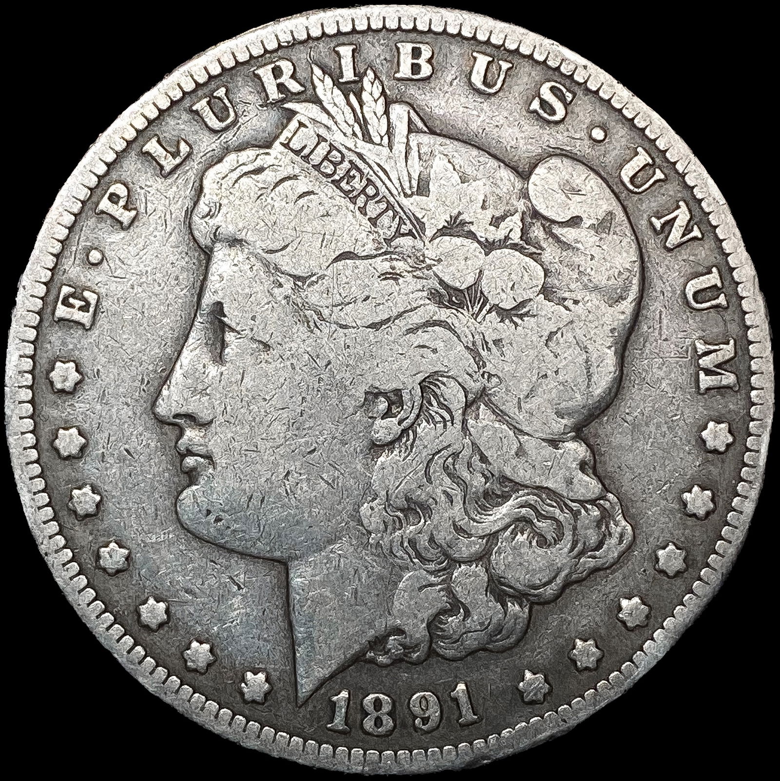 1891-CC Morgan Silver Dollar NICELY CIRCULATED (1 of 2)