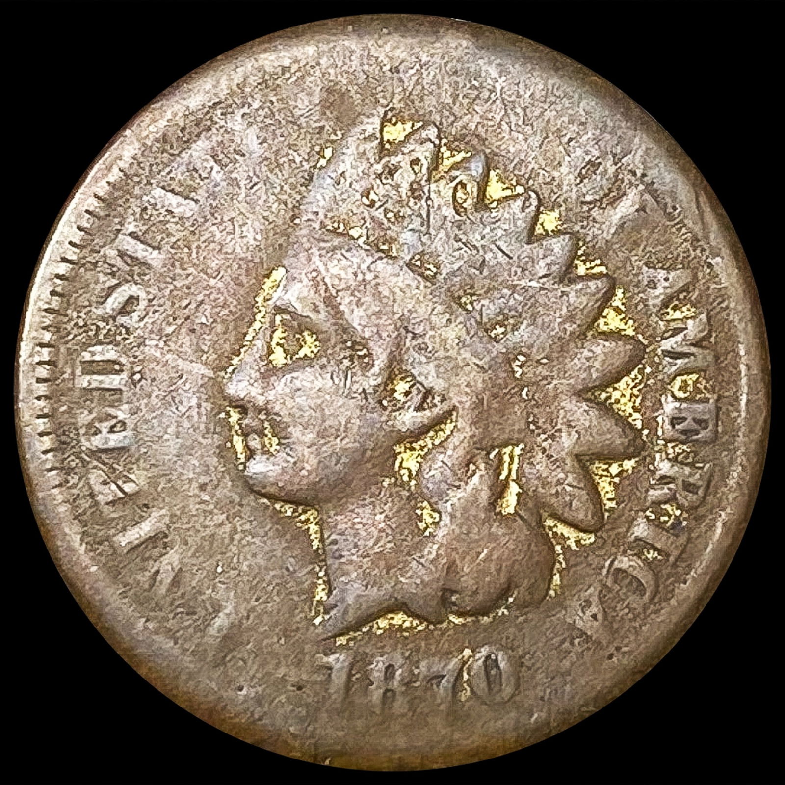 1870 Indian Head Cent NICELY CIRCULATED (1 of 2)