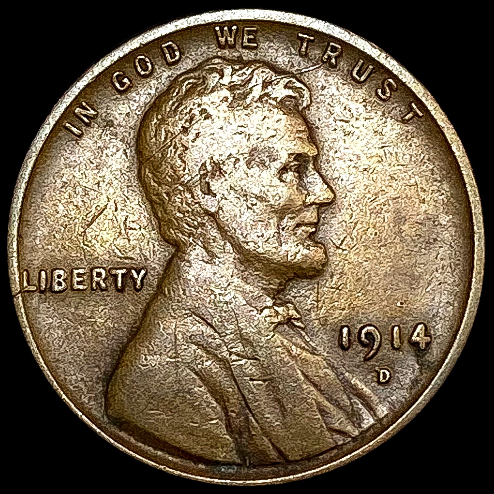 1914-D Wheat Cent LIGHTLY CIRCULATED (1 of 2)