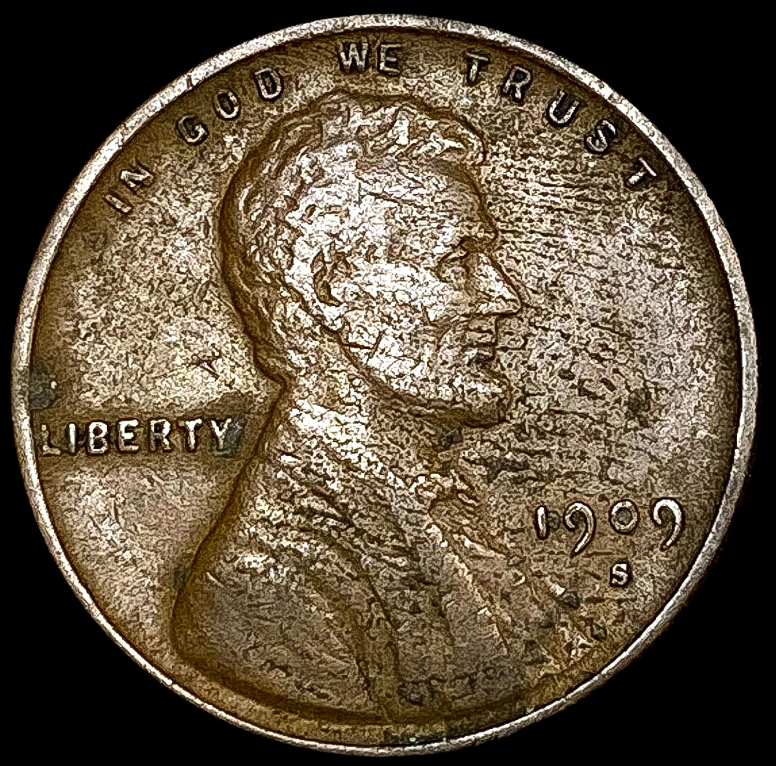 1909-S VDB Wheat Cent NEARLY UNCIRCULATED (1 of 2)