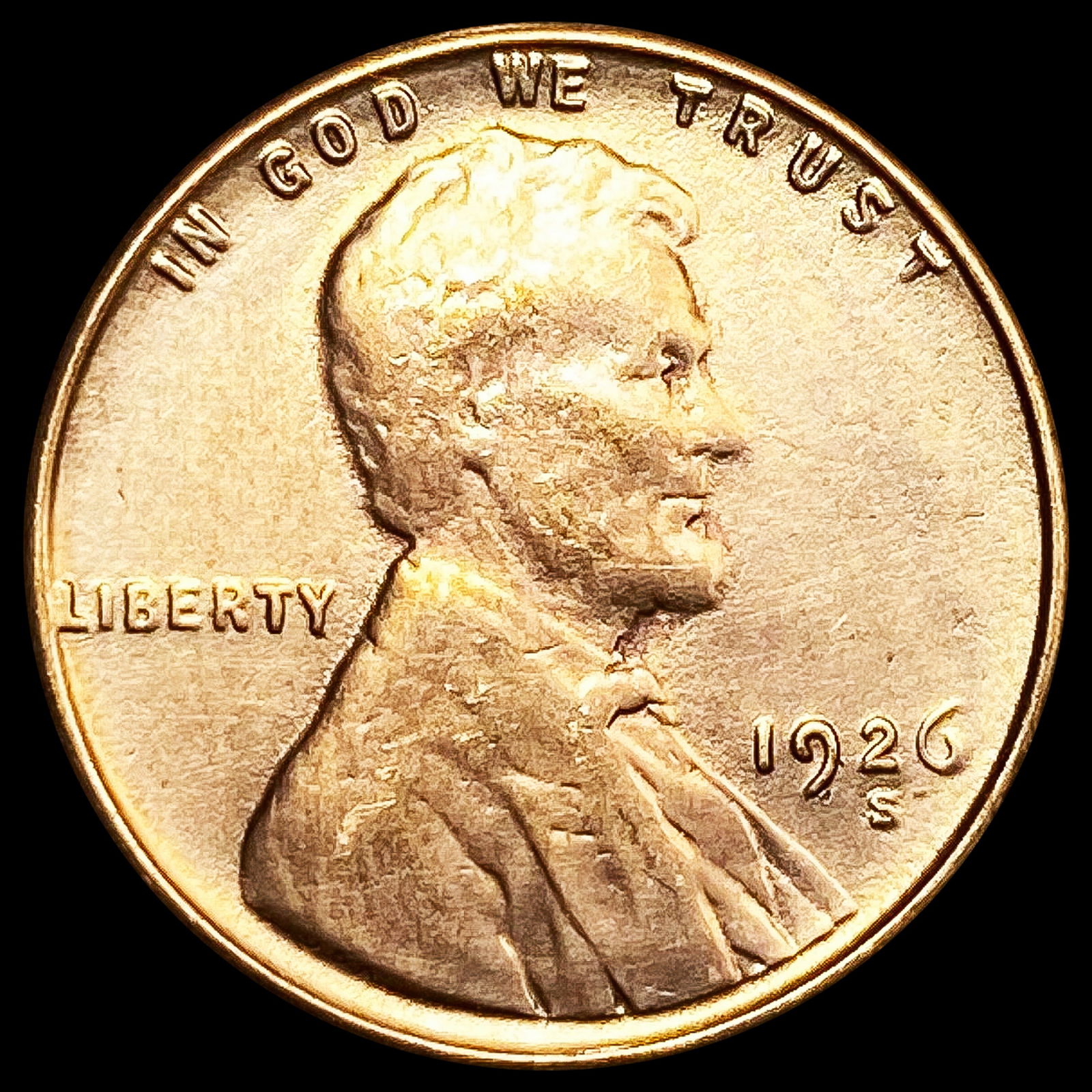 1926-S Wheat Cent CLOSELY UNCIRCULATED (1 of 2)