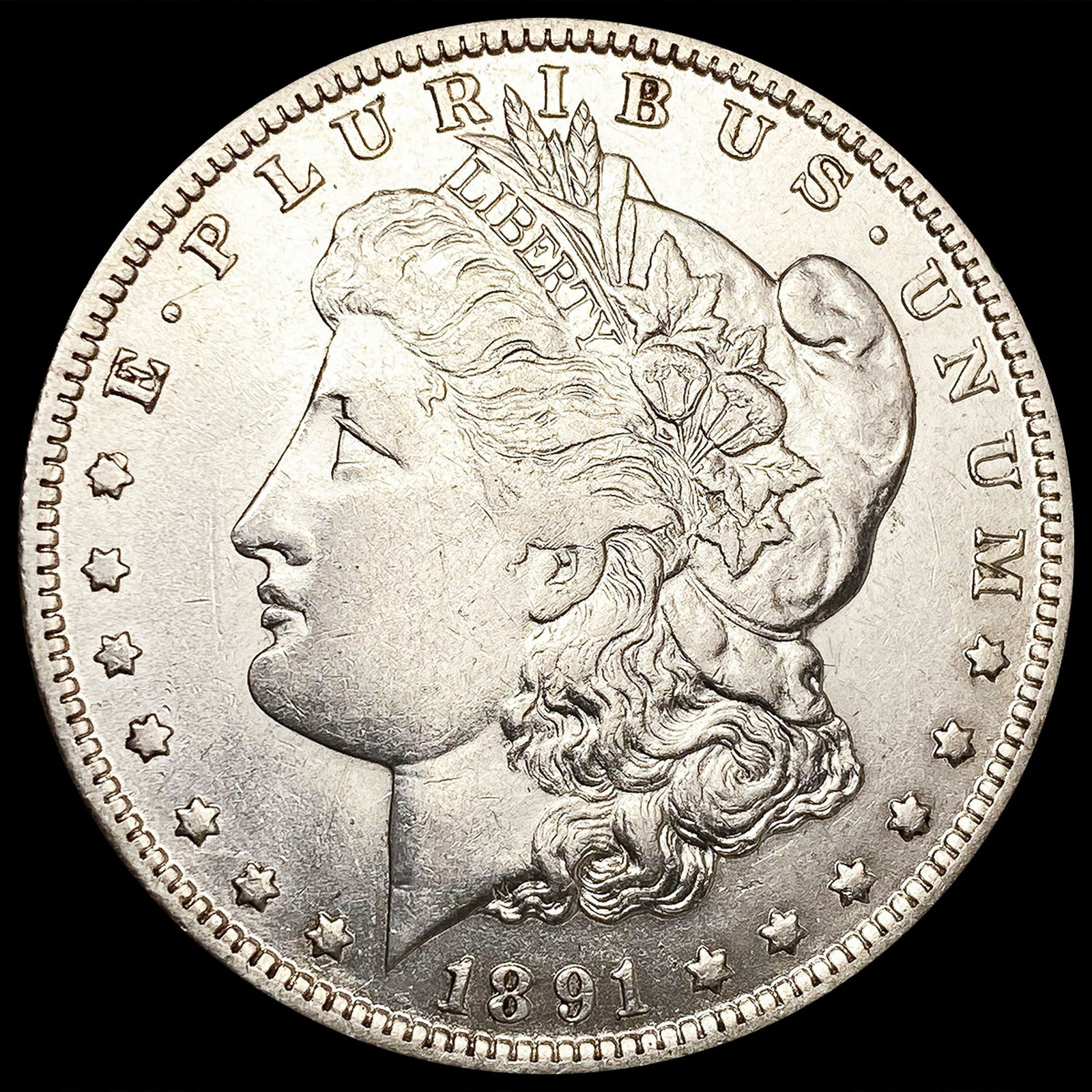 1891-O Morgan Silver Dollar NEARLY UNCIRCULATED (1 of 2)