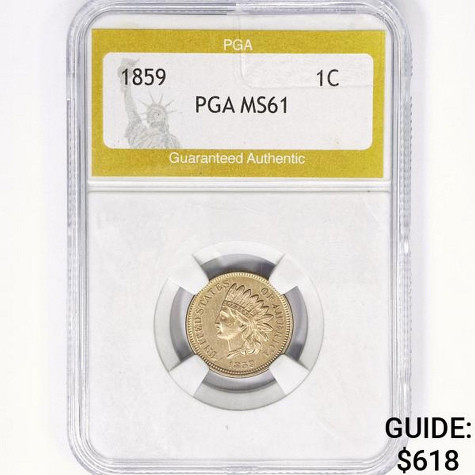 1859 Indian Head Cent PGA MS61 (1 of 2)