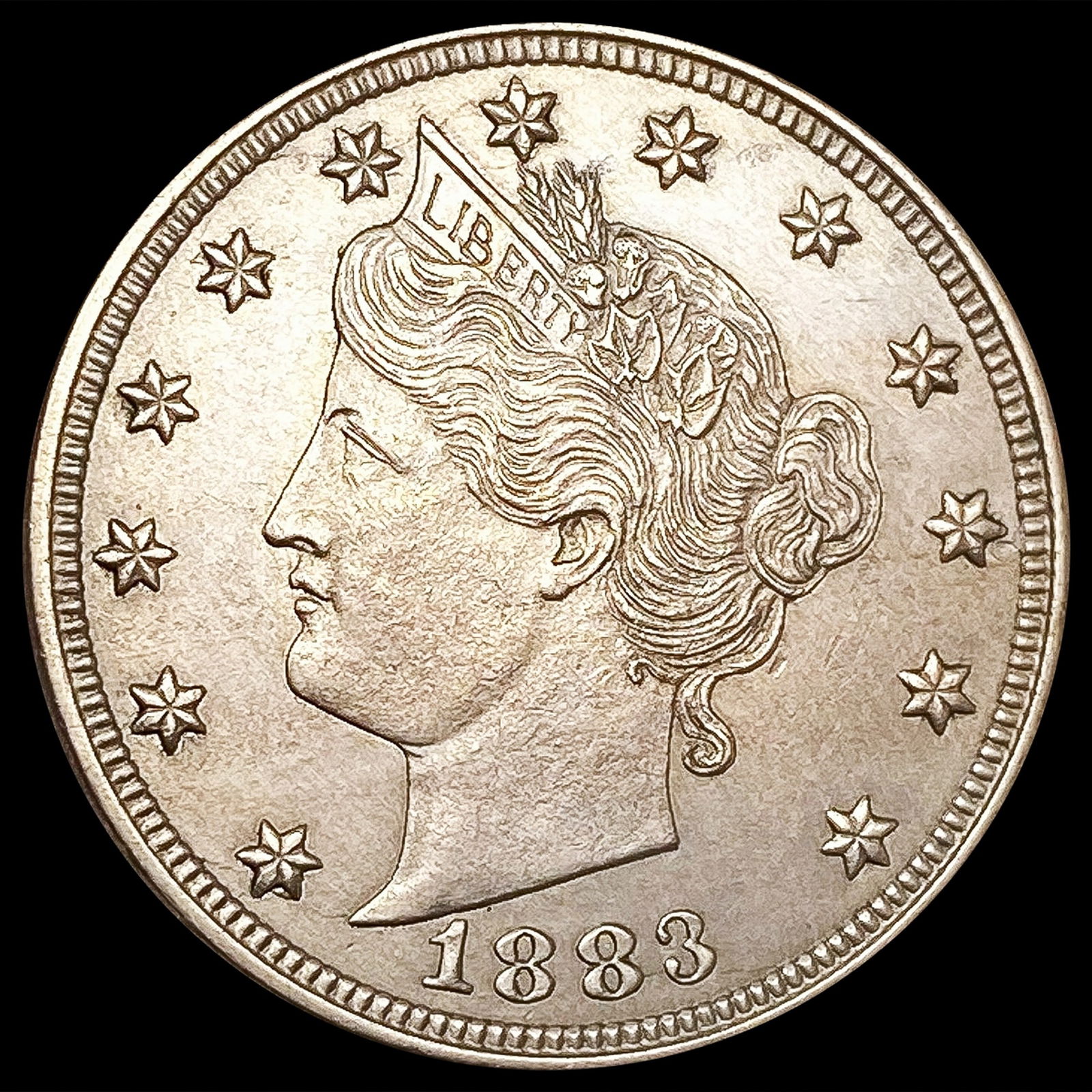 1883 No Cent Liberty Victory Nickel UNCIRCULATED (1 of 2)