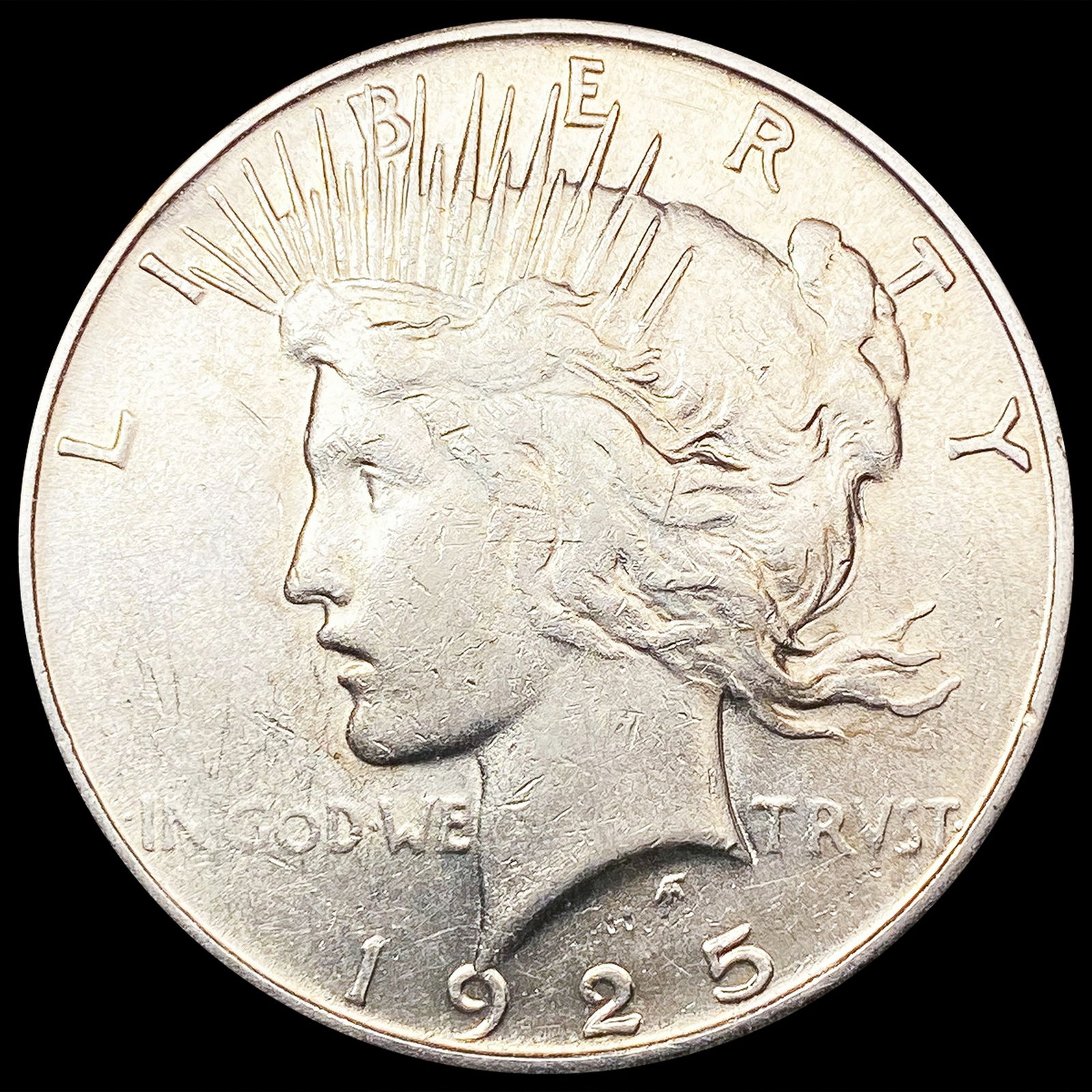 1925-S Silver Peace Dollar CLOSELY UNCIRCULATED (1 of 2)