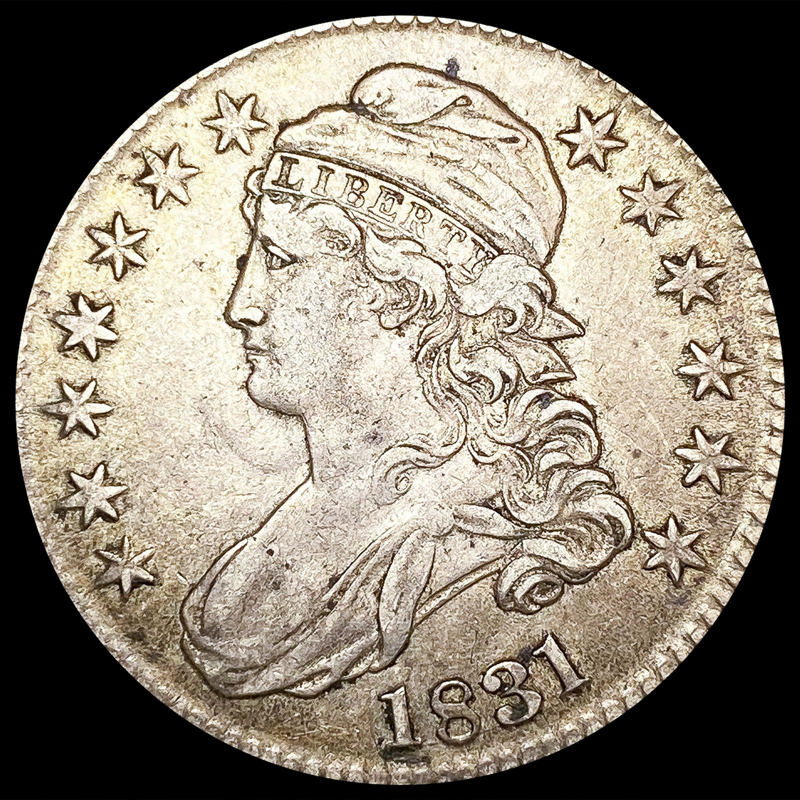 1831 Capped Bust Half Dollar LIGHTLY CIRCULATED (1 of 2)