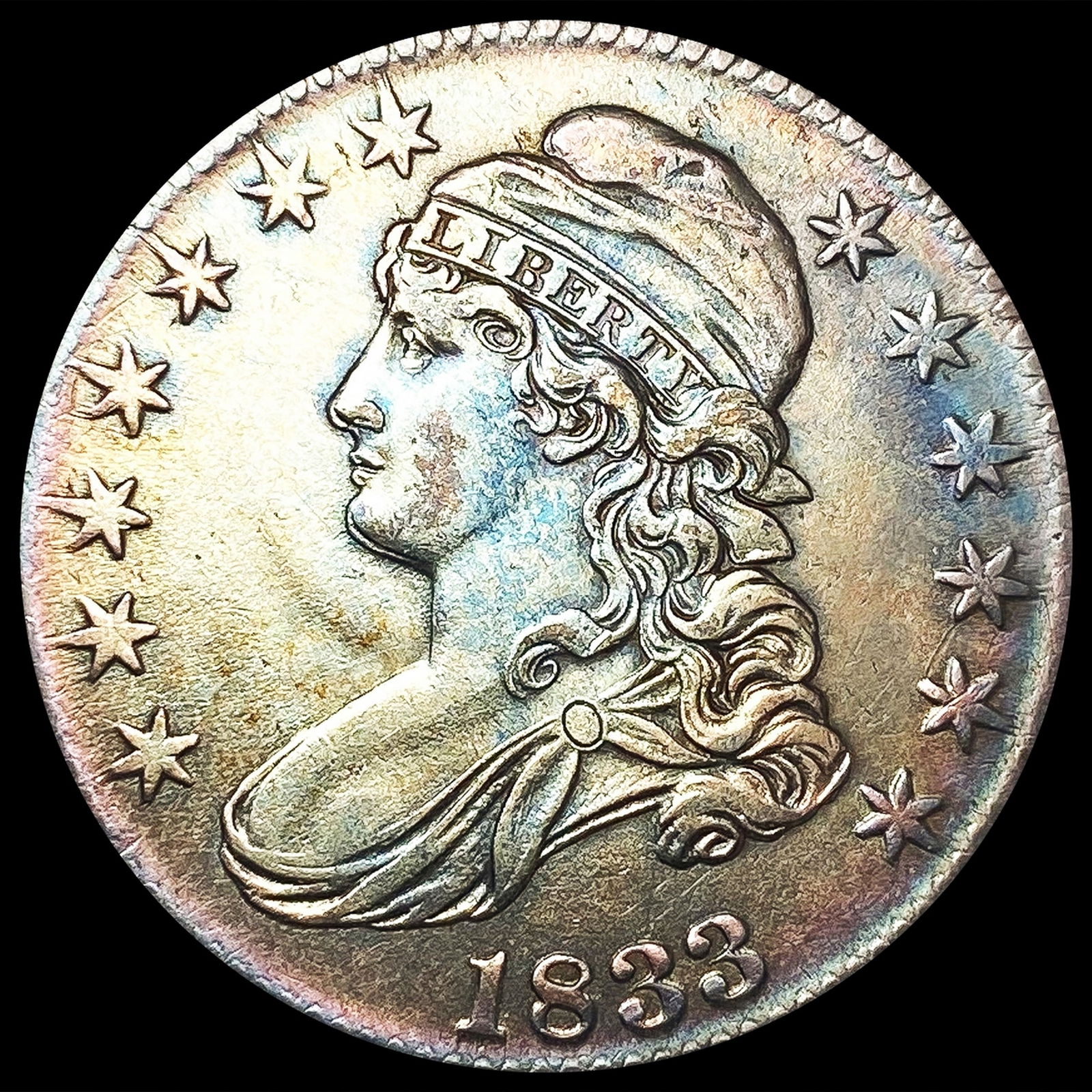 1833 Capped Bust Half Dollar NEARLY UNCIRCULATED (1 of 2)
