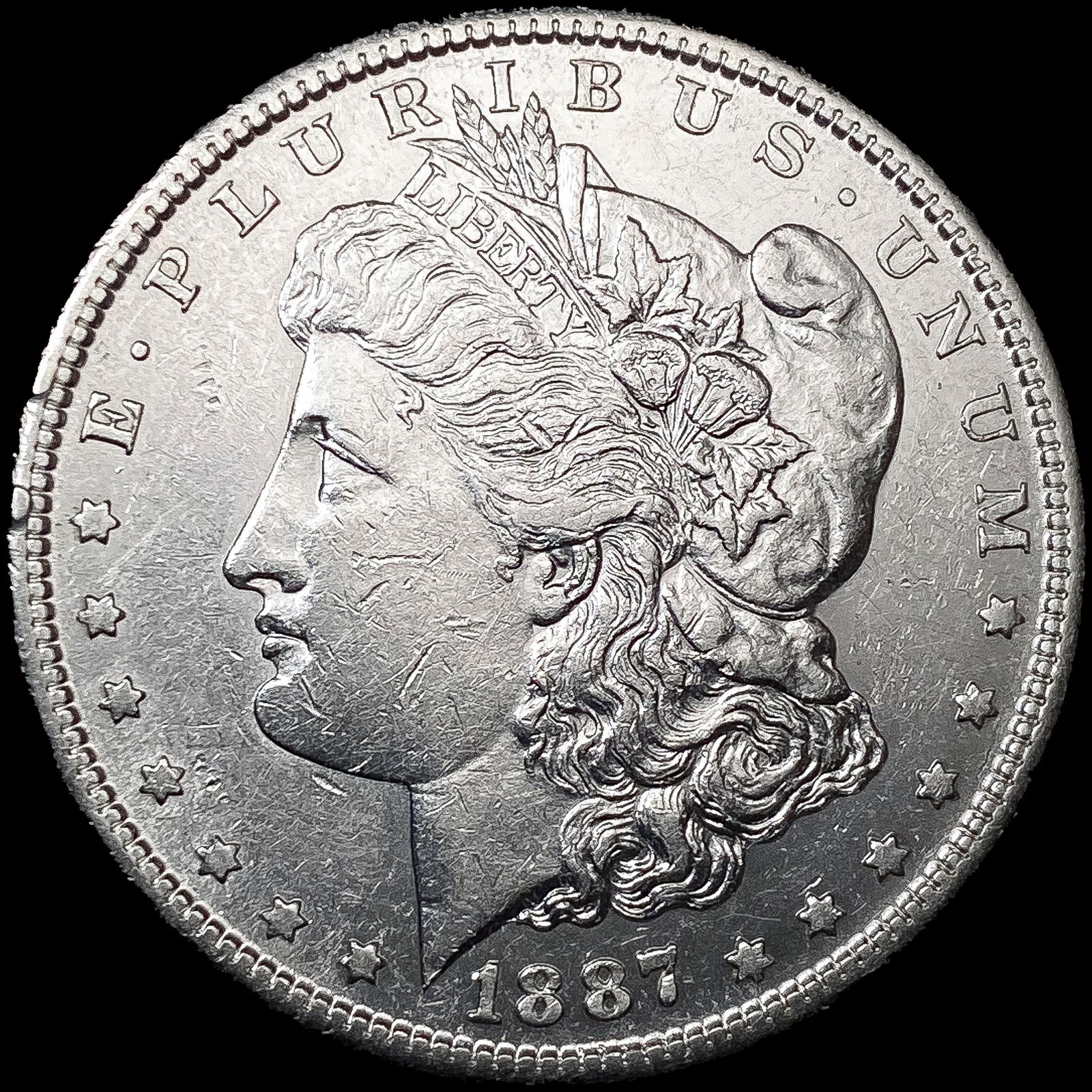 1887-S Morgan Silver Dollar CLOSELY UNCIRCULATED (1 of 2)