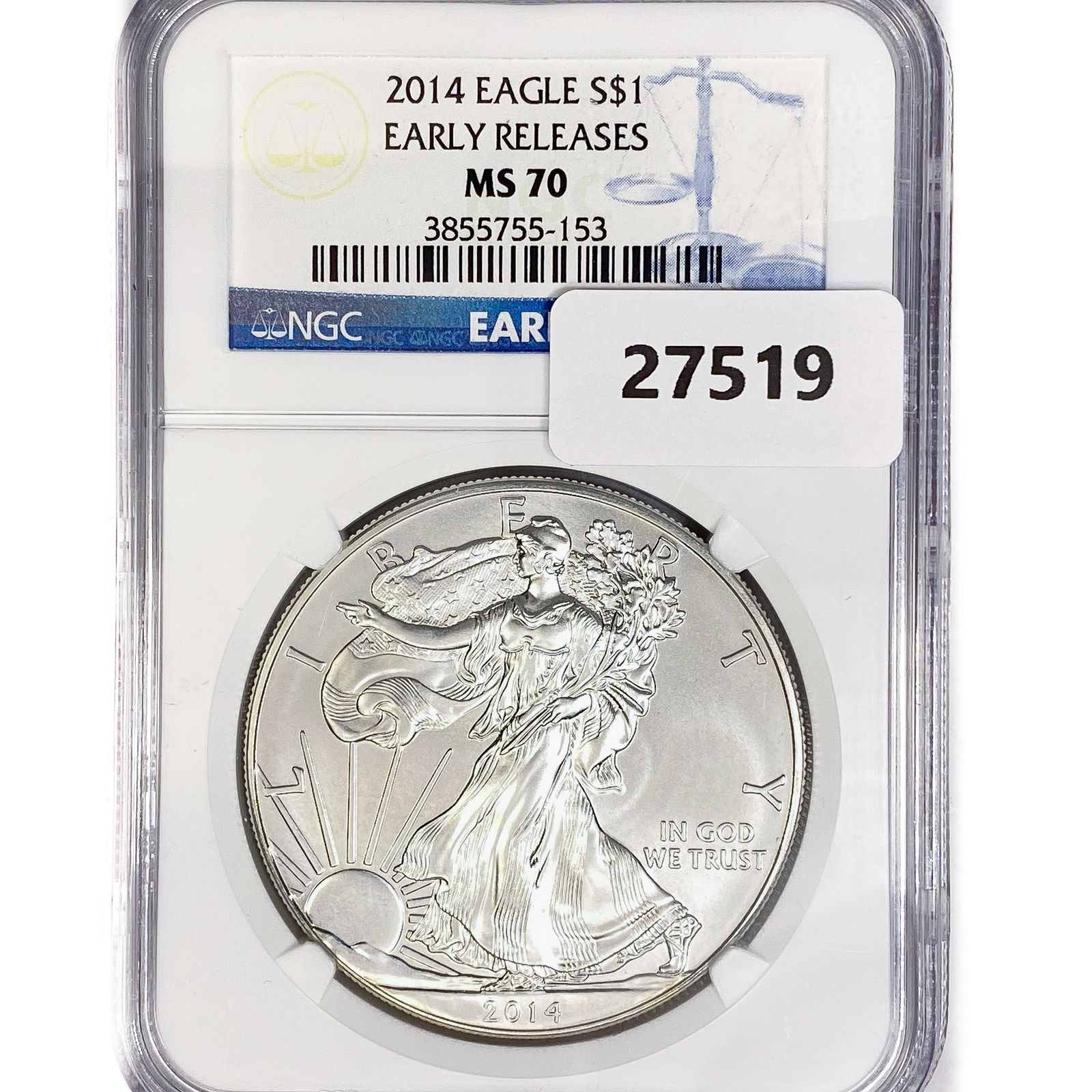 2014 American Silver Eagle NGC MS70 (1 of 2)