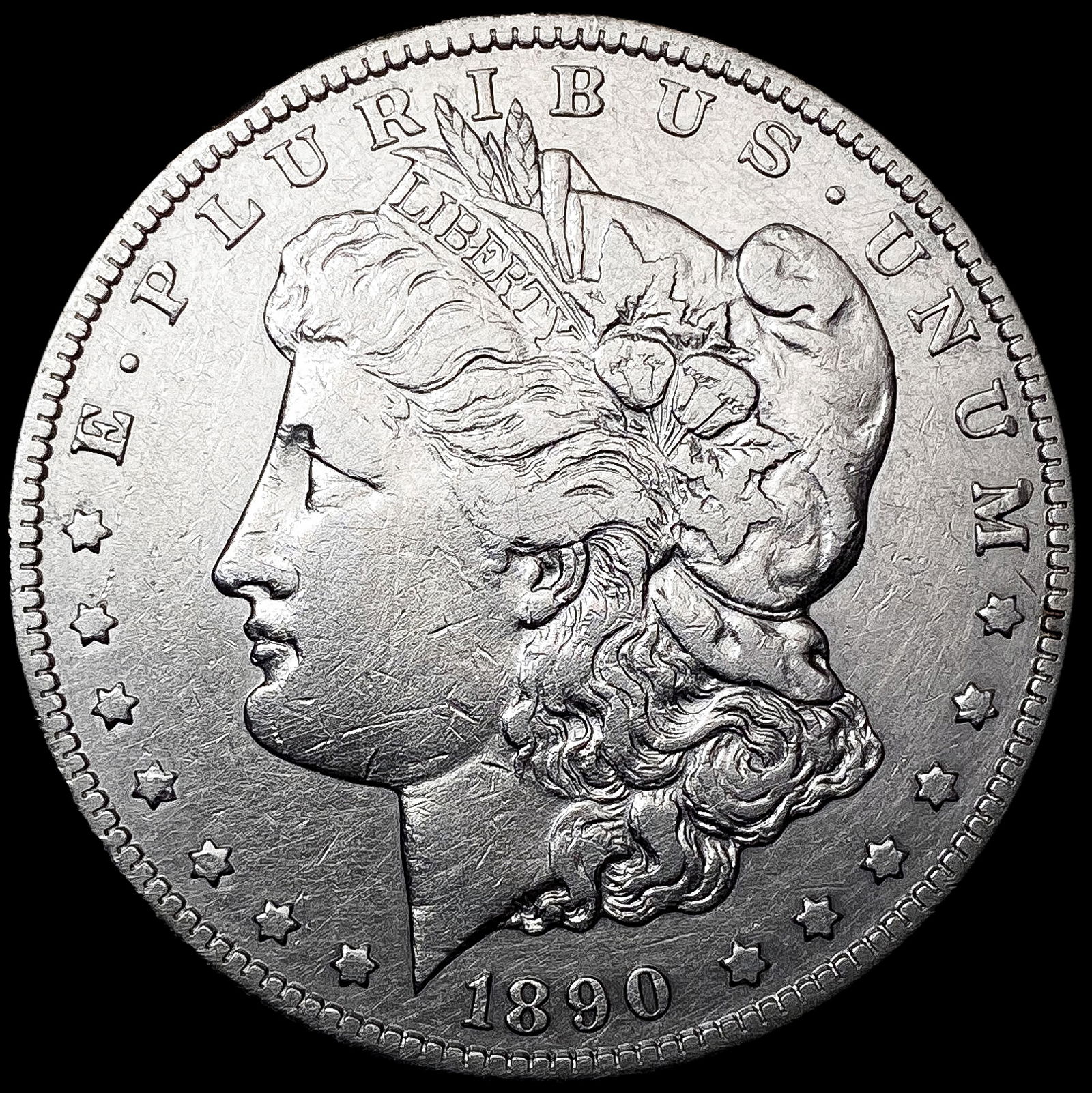 1890-CC Morgan Silver Dollar LIGHTLY CIRCULATED (1 of 2)